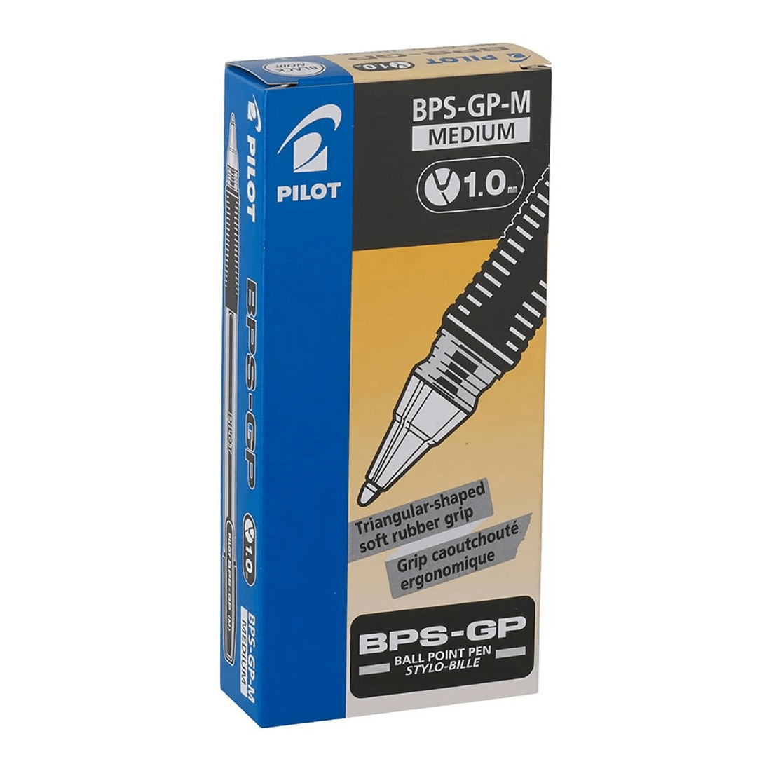 1 PILOT BPS-GP Ballpoint Pen 1.0mm Black 12 Pack, 1 of 2
