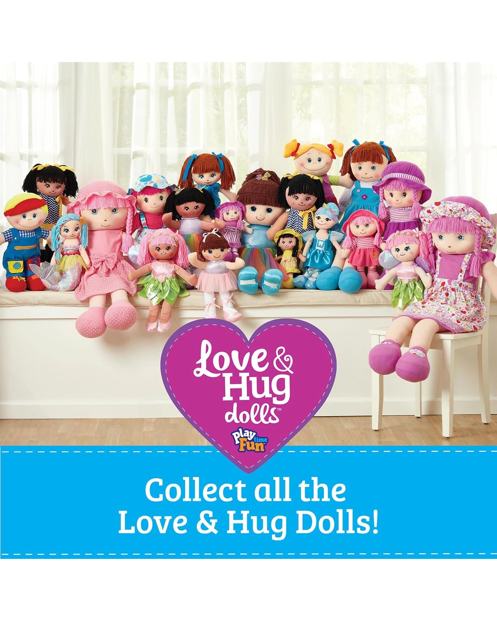 4 Love and Hug Dolls Butterfly Pixie 43cm Plush Doll, 4 of 4