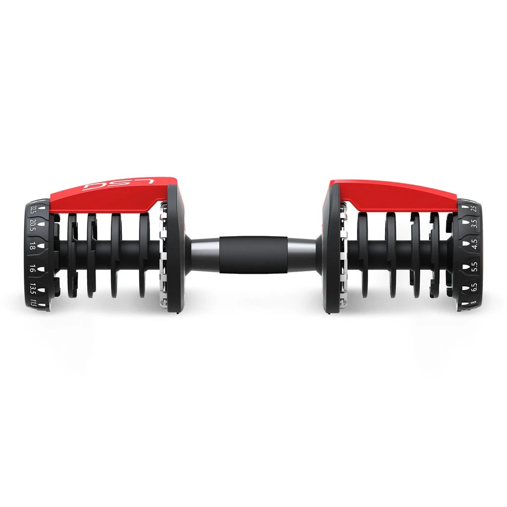 10 LSG 52.5lbs Adjustable Dumbbell Pair with Stand - Black, 10 of 10
