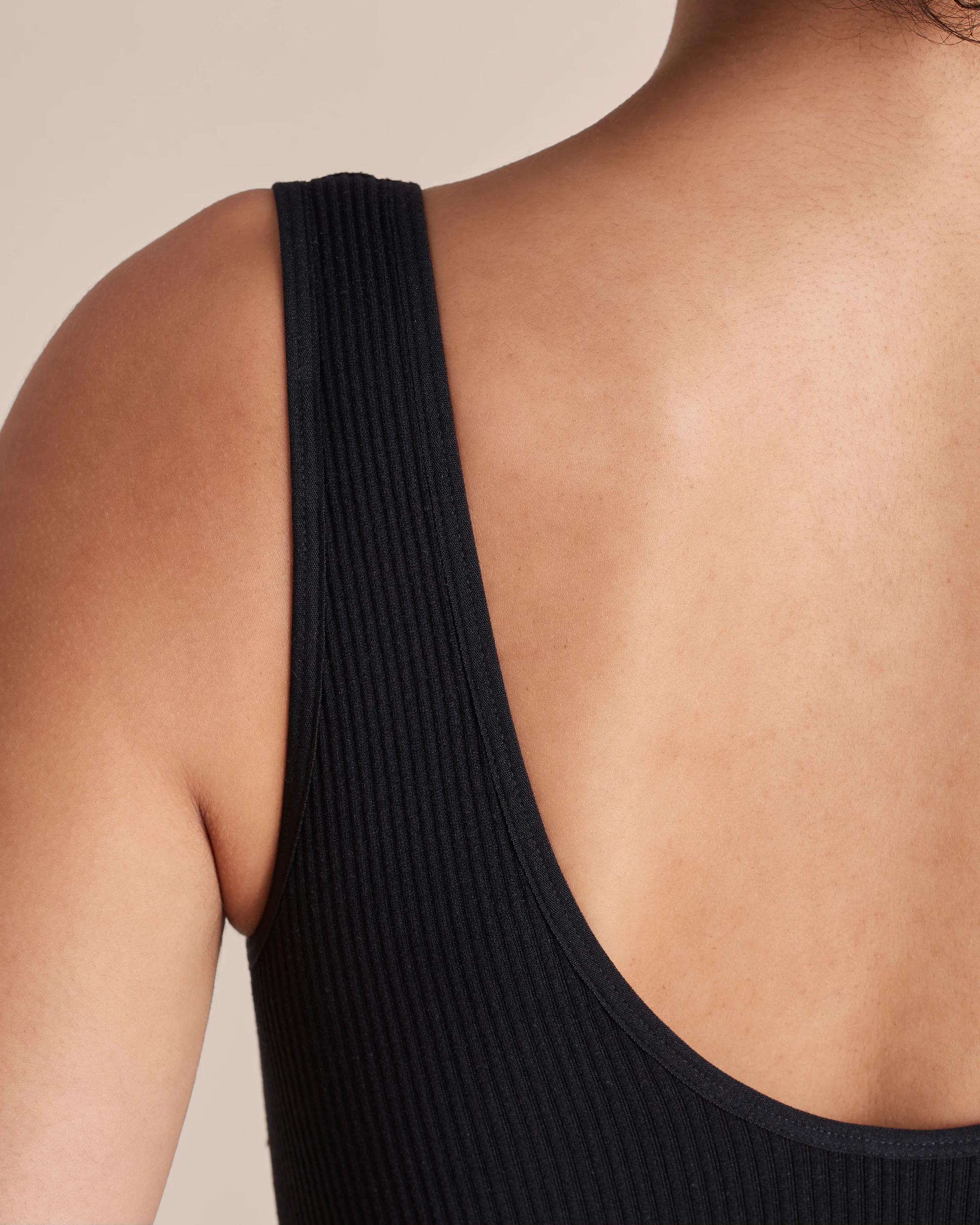 9 Rib Plunge Crop Top - Lily Loves BLACK, 9 of 10