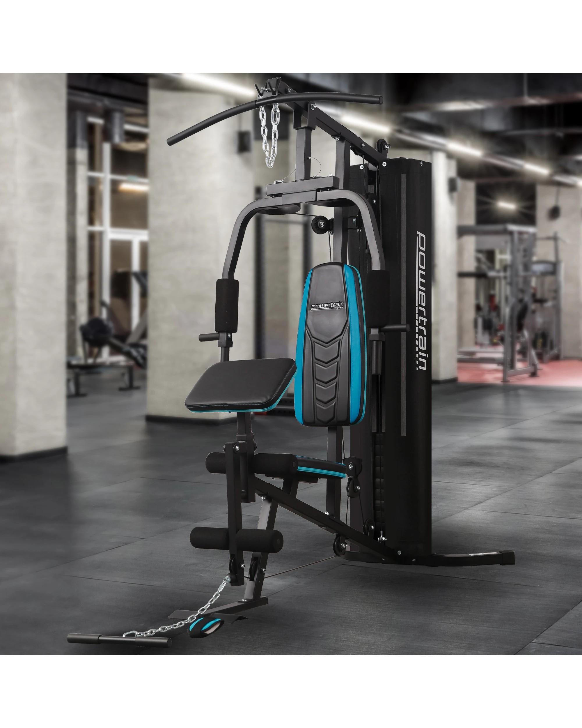 2 Powertrain JX-300 Multi Station Home Gym 44kg Weight Cable Machine, 2 of 7