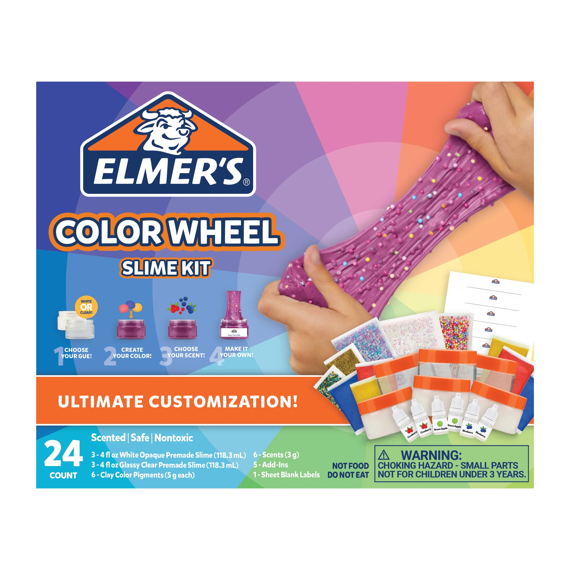 1 24 Pack Elmer's Colour Wheel Slime Kit, 1 of 8