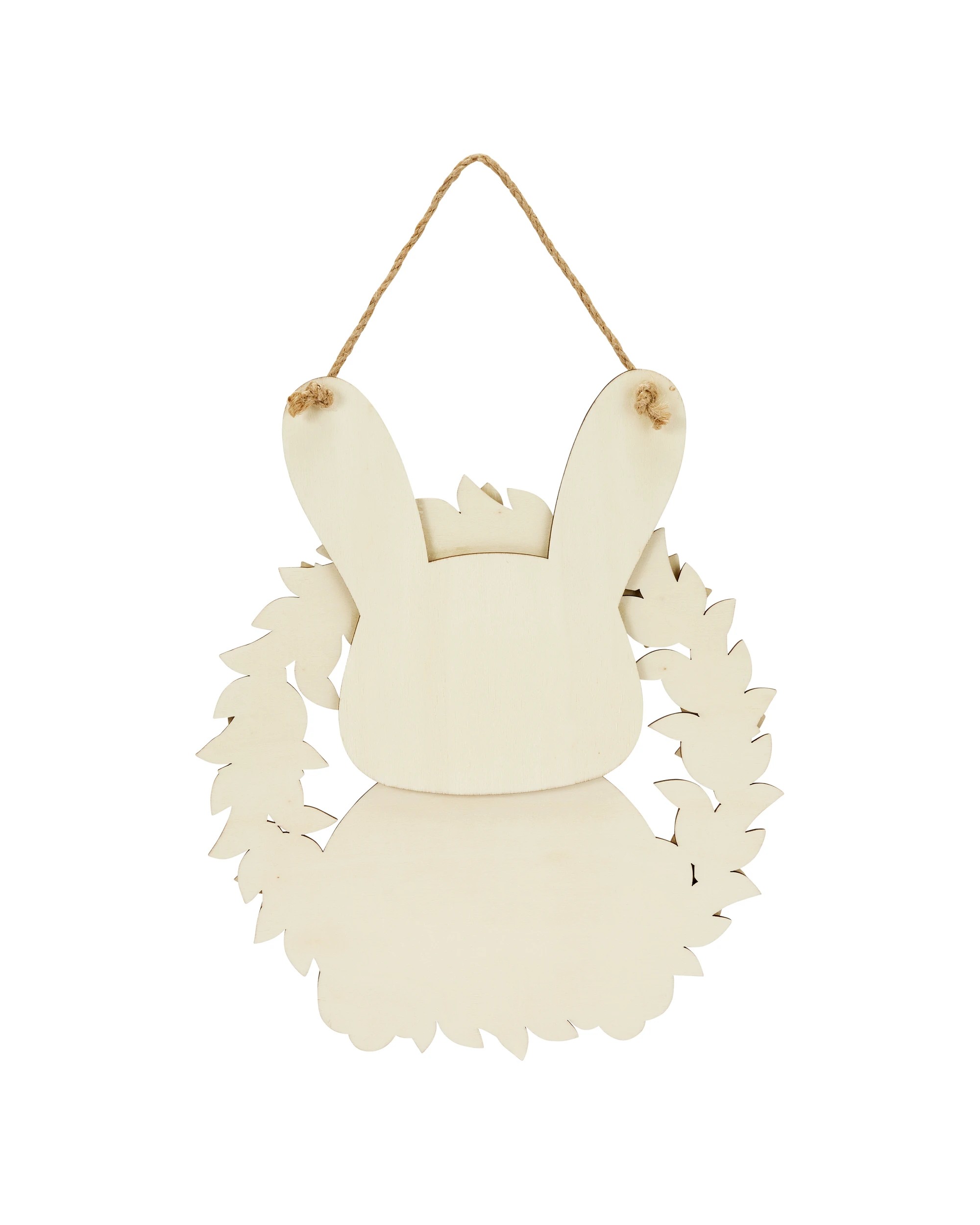 3 Wood Blank Hanging Bunny, 3 of 4