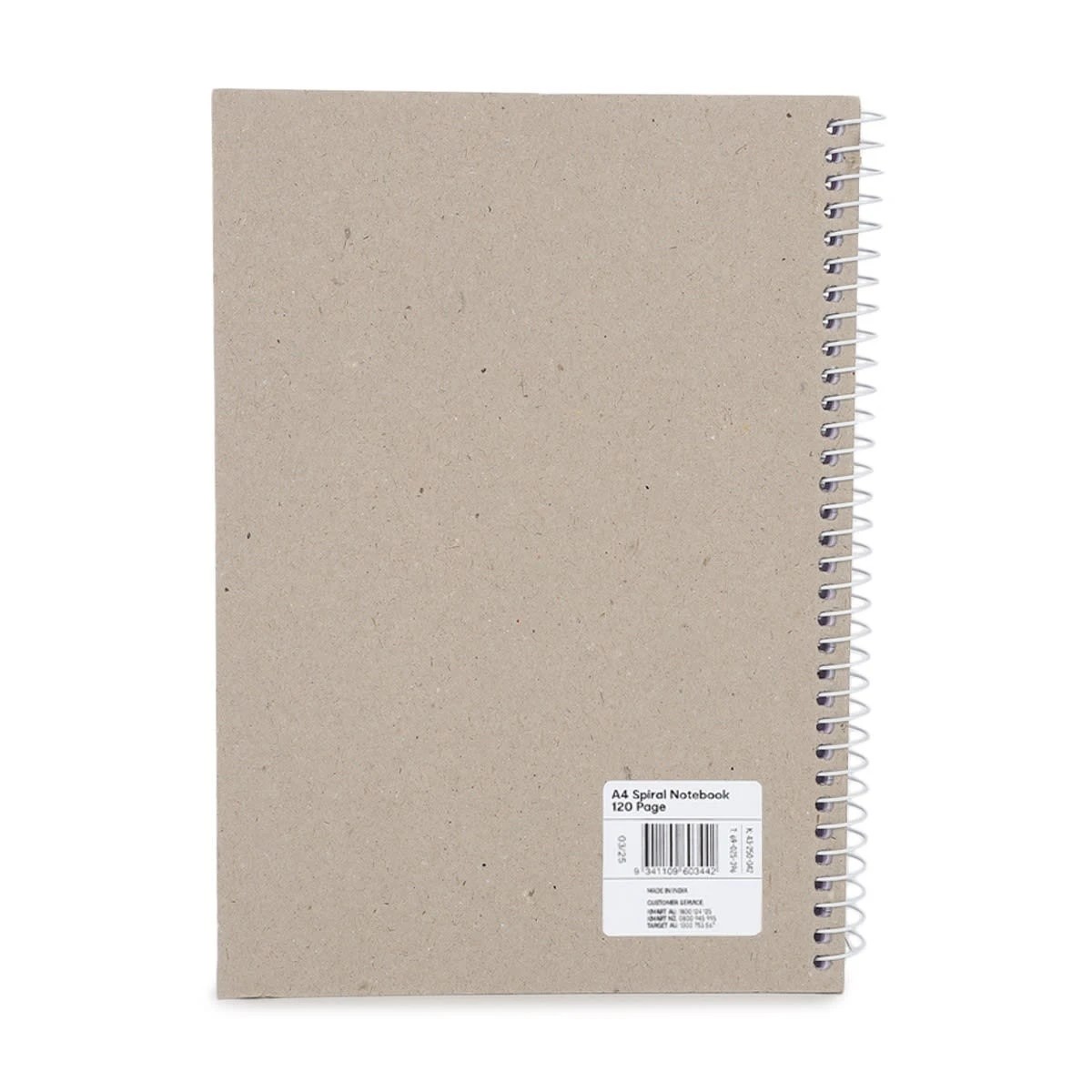 5 5 Pack 120 Page A4 Spiral Notebook - Black, 5 of 5