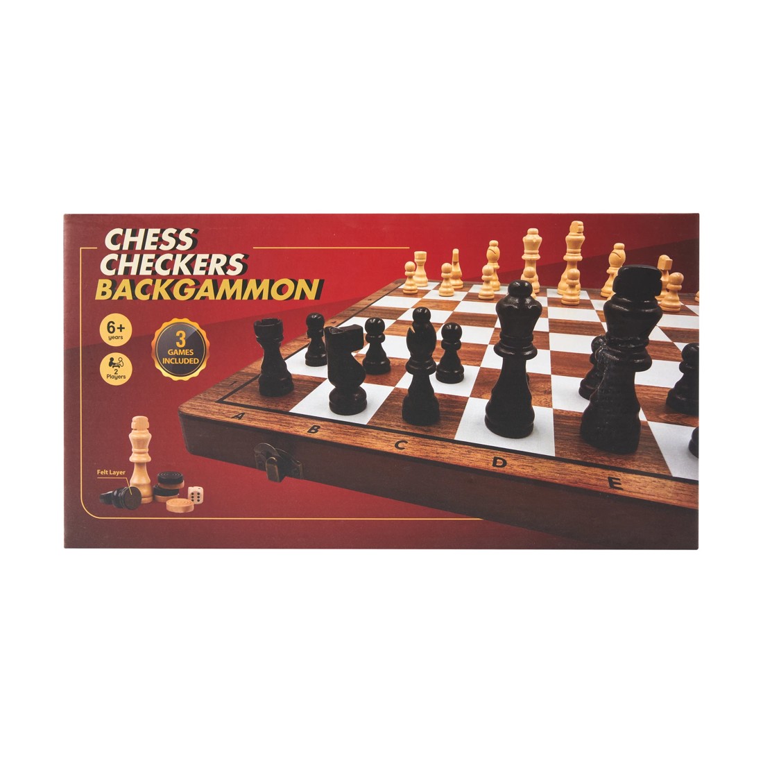 1 Chess Checkers Backgammon Games, 1 of 6