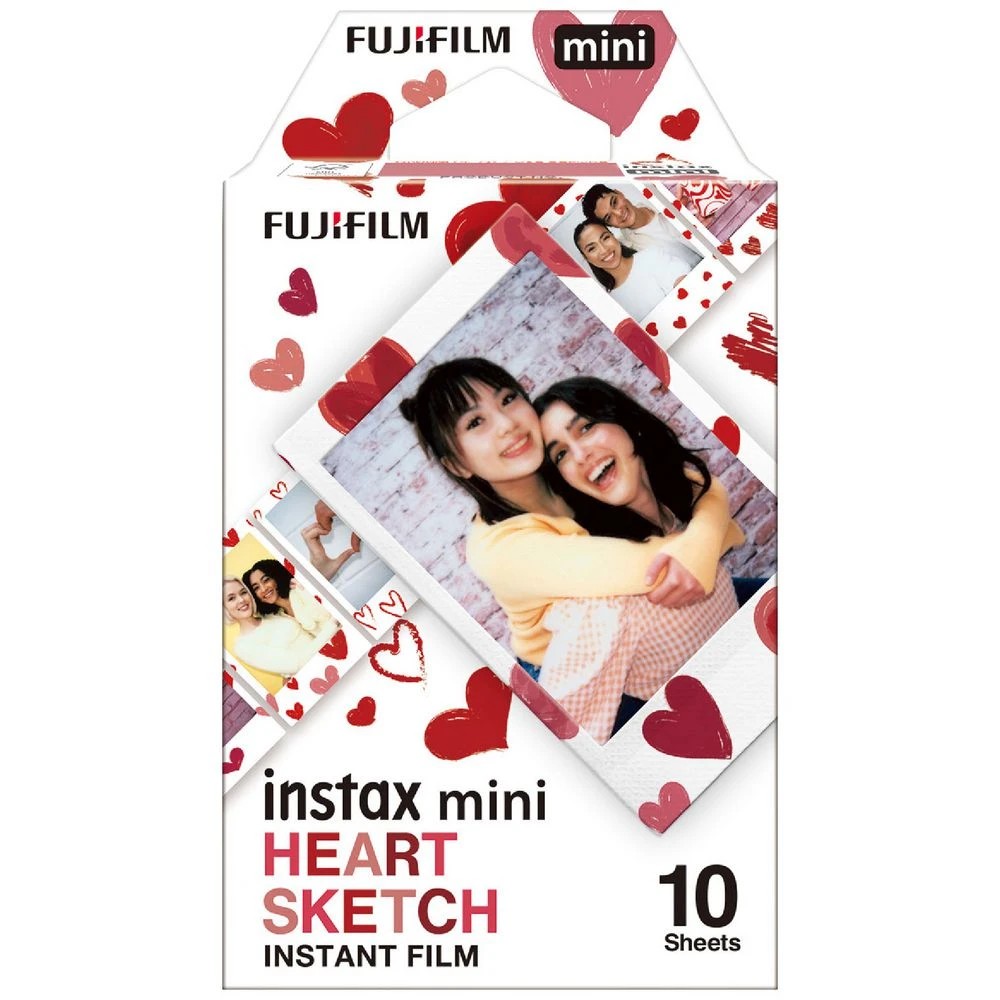 1 Fujifilm Instax mini Film 10 Pack Hearts, 1 of 3
