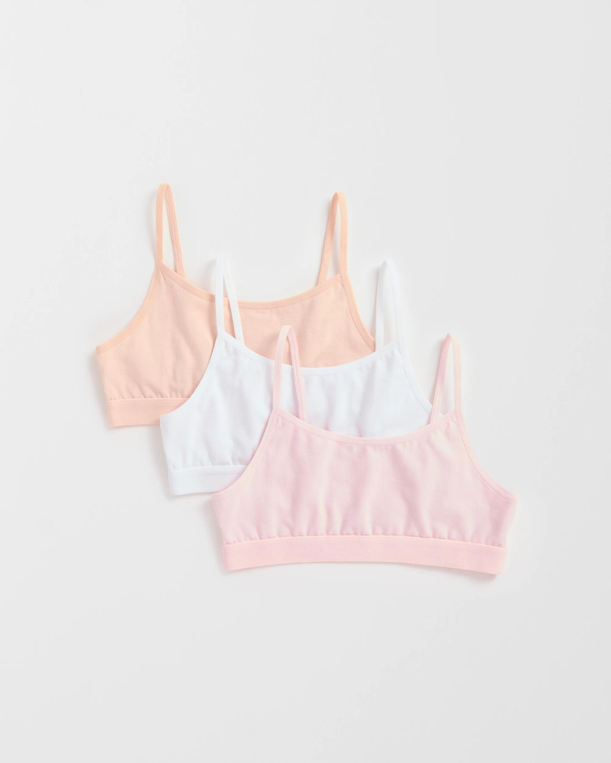 1 Maxx Australian Cotton Blend 3 Pack Big Girls Adjustable Crops PASTEL/WHITE, 1 of 1