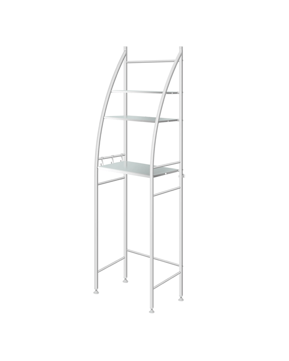 Dutxa 3 Tier Over Toilet Storage Shelf - White