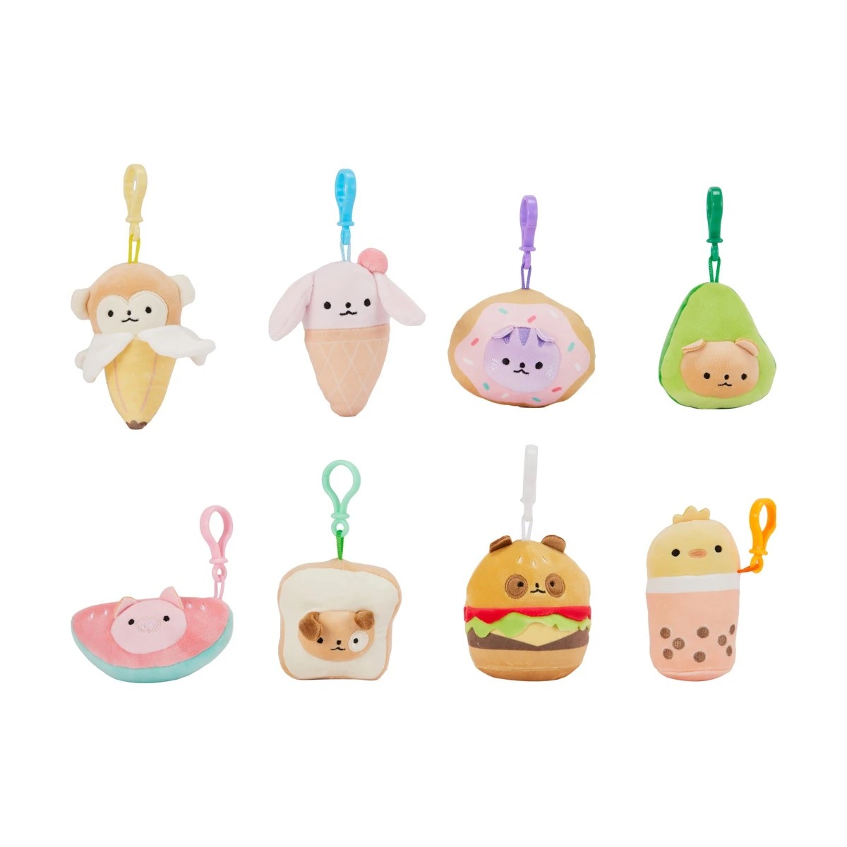 2 Foodie Friends Plush Blind Box Keychain - Assorted, 2 of 9