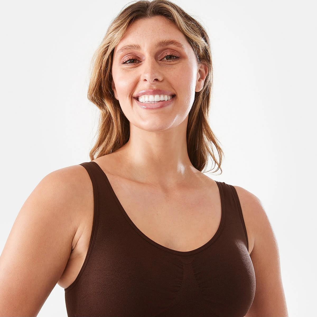 7 2 Pack Wirefree Seamfree Crop SOFT CLAY, CHOCOLATE FUDGE, 7 of 10