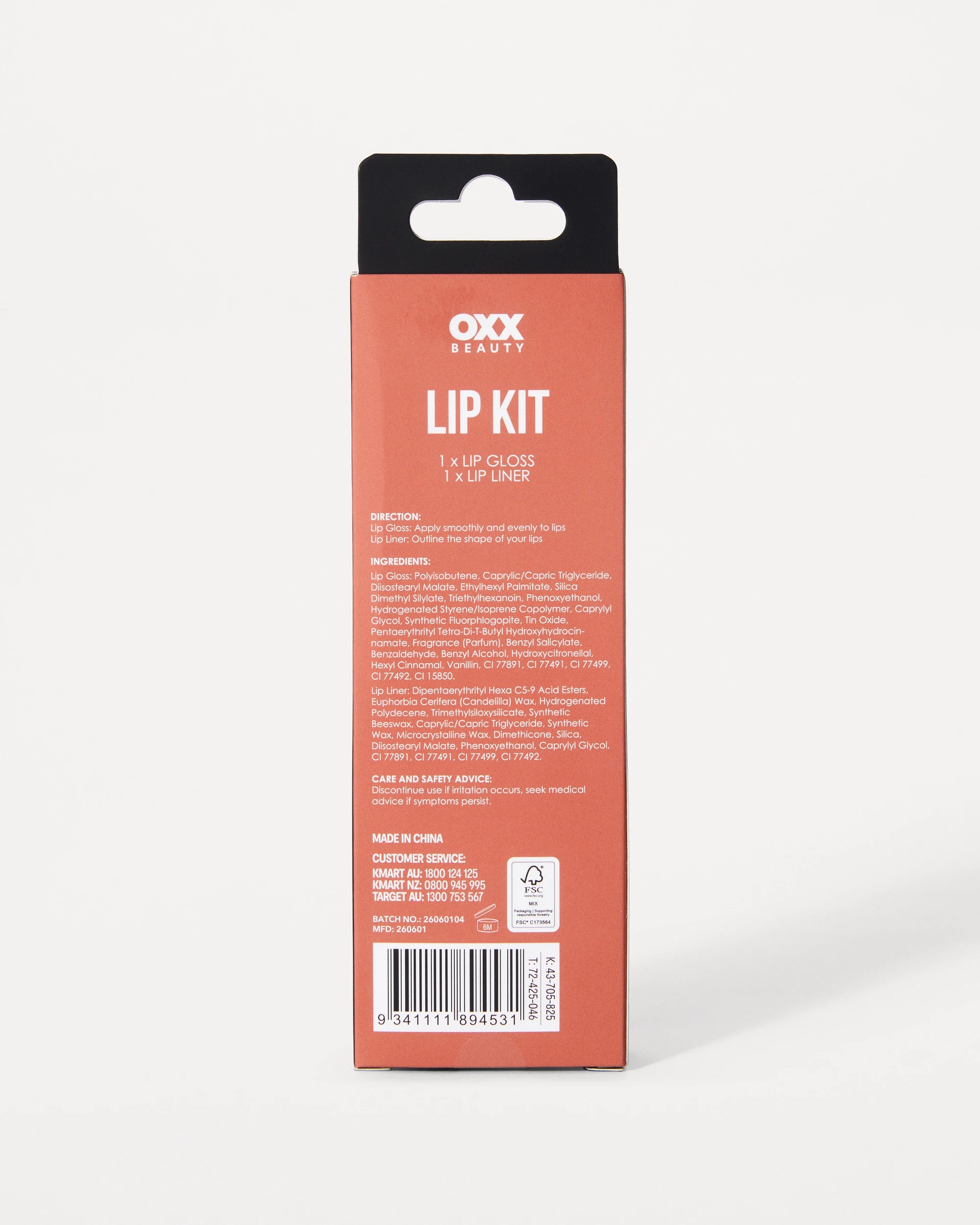 6 OXX Beauty Lip Kit - Comes Naturally, 6 of 6