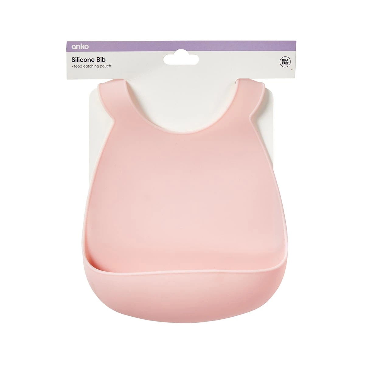 6 Silicone Bib - Pink, 6 of 6