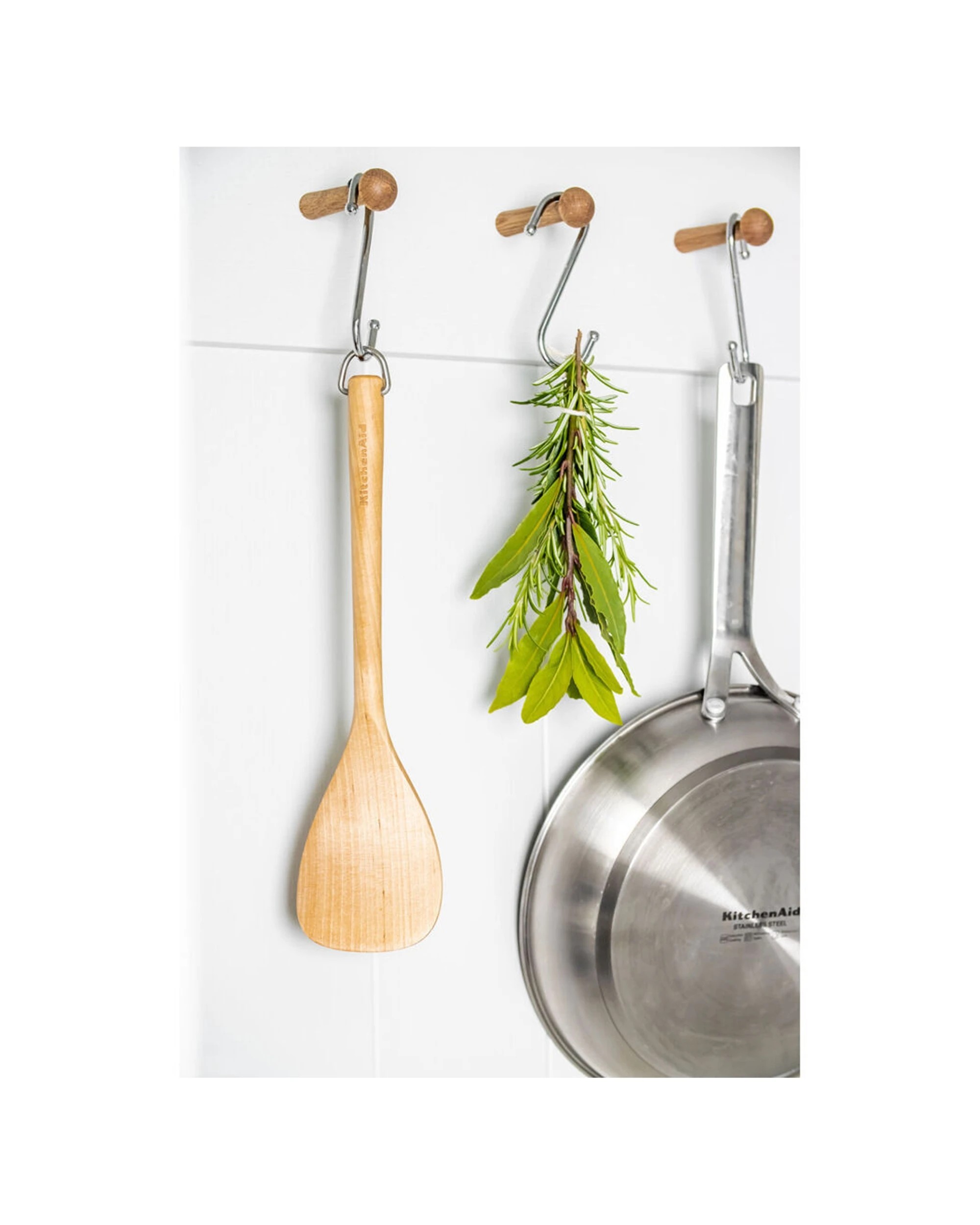 6 KitchenAid Birchwood Short Turner 4PK Wooden Cooking Kitchen Utensil - Beige, 6 of 6