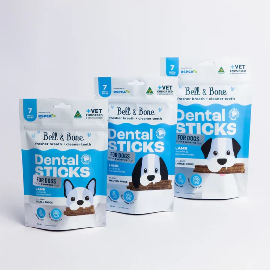 2 Bell And Bone Dental Sticks - Lamb, Mint And Manuka Honey Flavour For Dogs - Small, 2 of 2