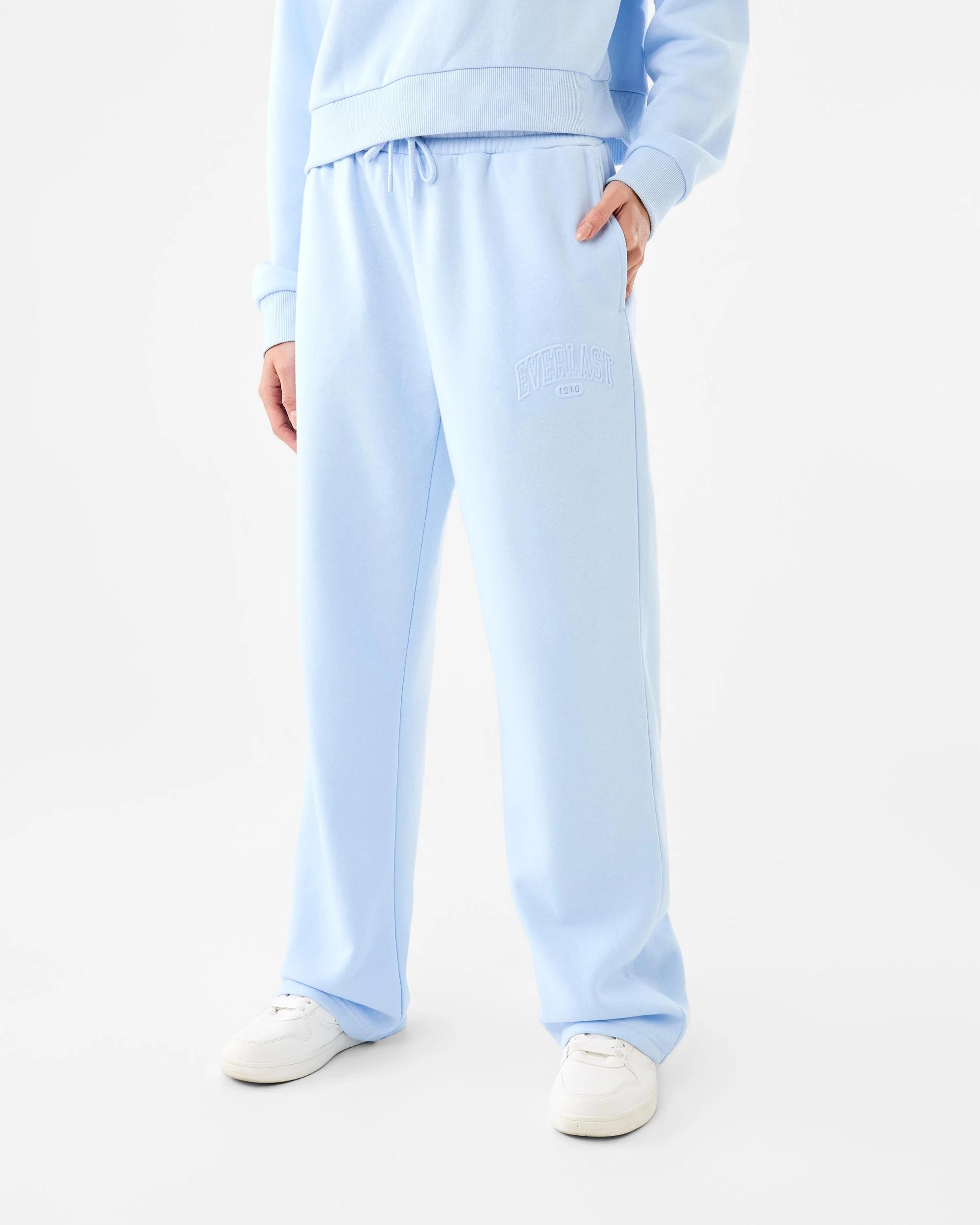 1 Everlast Womens Straight Leg Trackpants Powder Blu, 1 of 8