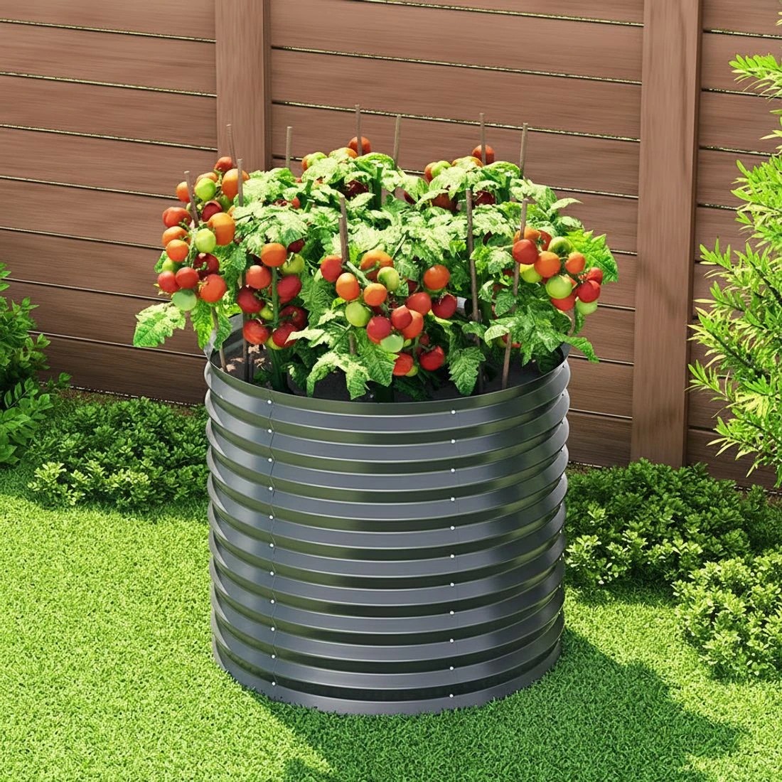 6 Green Fingers Garden Bed 80X68cm Planter Box - Grey, 6 of 6