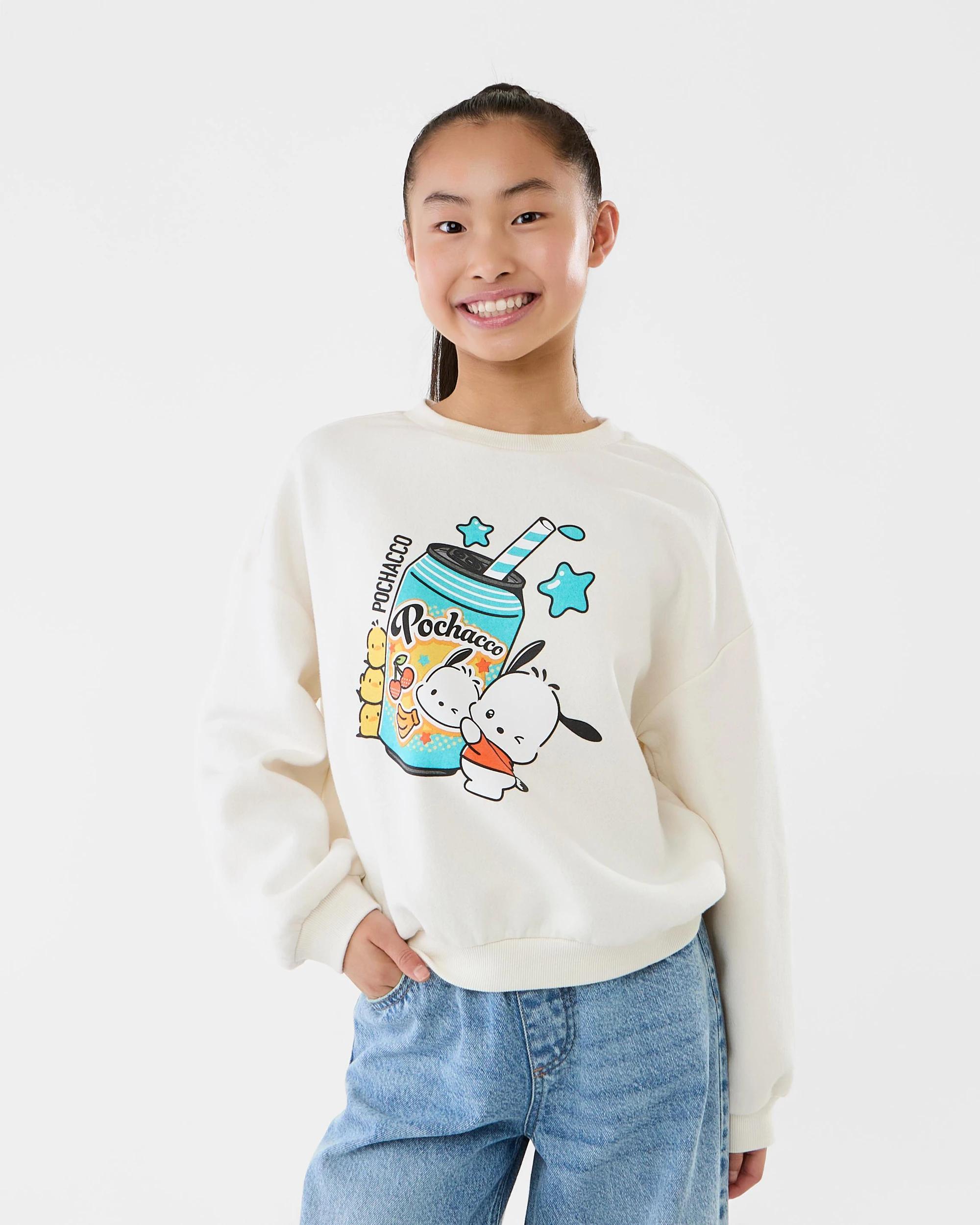 1 Pochacco License Crew Neck Sweatshirt Pochacco, 1 of 7