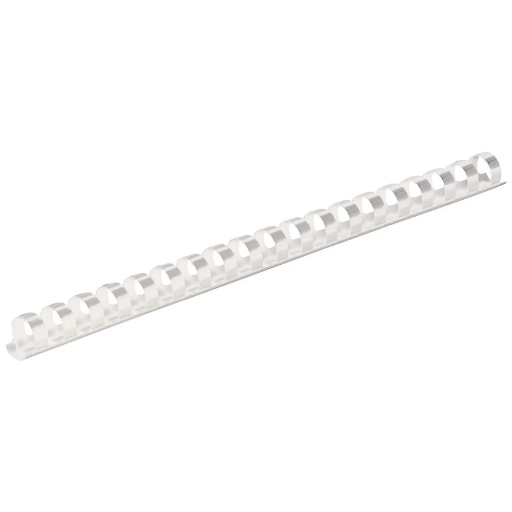 1 Fellowes Binding Combs 21 Loop 10mm White 25 Pack, 1 of 4
