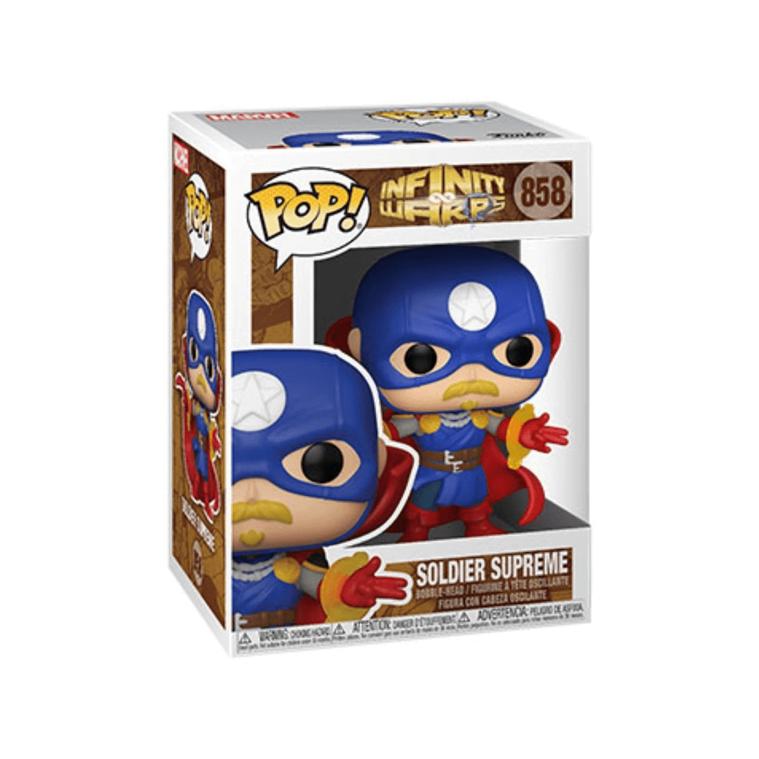 3 Pop Vinyl Figurine Infinity Warps - Soldier Supreme Action Figure 10cm - Plain, 3 of 3