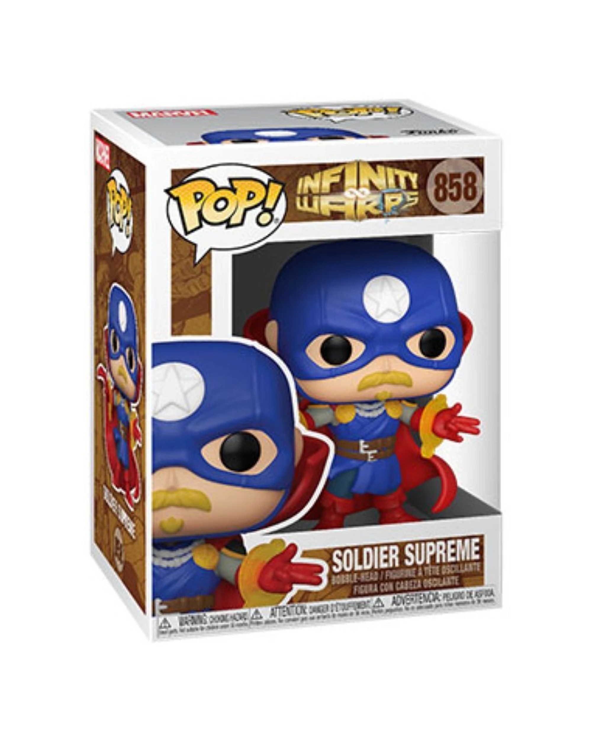 3 Pop Vinyl Figurine Infinity Warps - Soldier Supreme Action Figure 10cm - Plain, 3 of 3