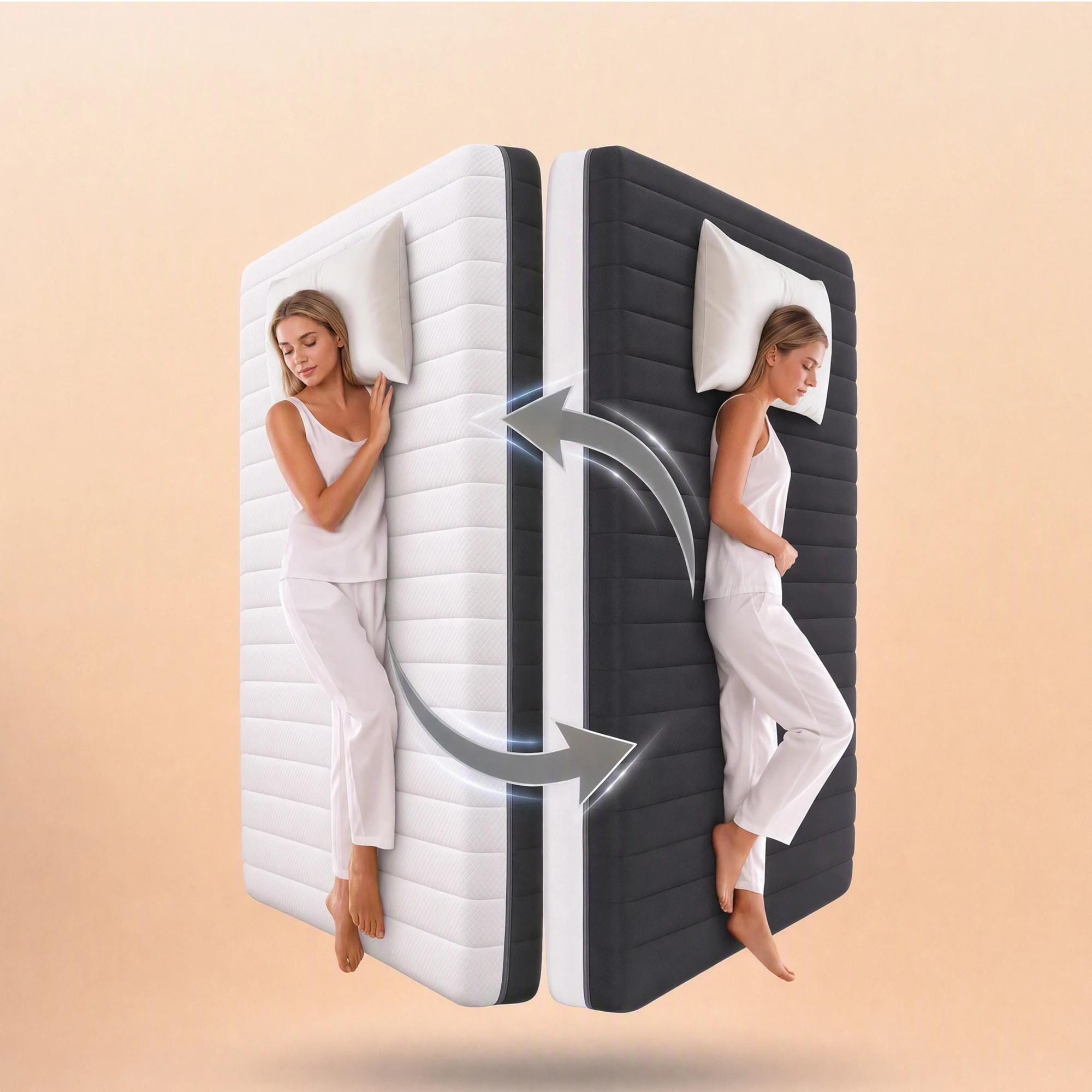 3 Giselle Bedding 18cm Memory Foam Mattress Dual Feel Reversible Foam - King Bed - Multi, 3 of 10