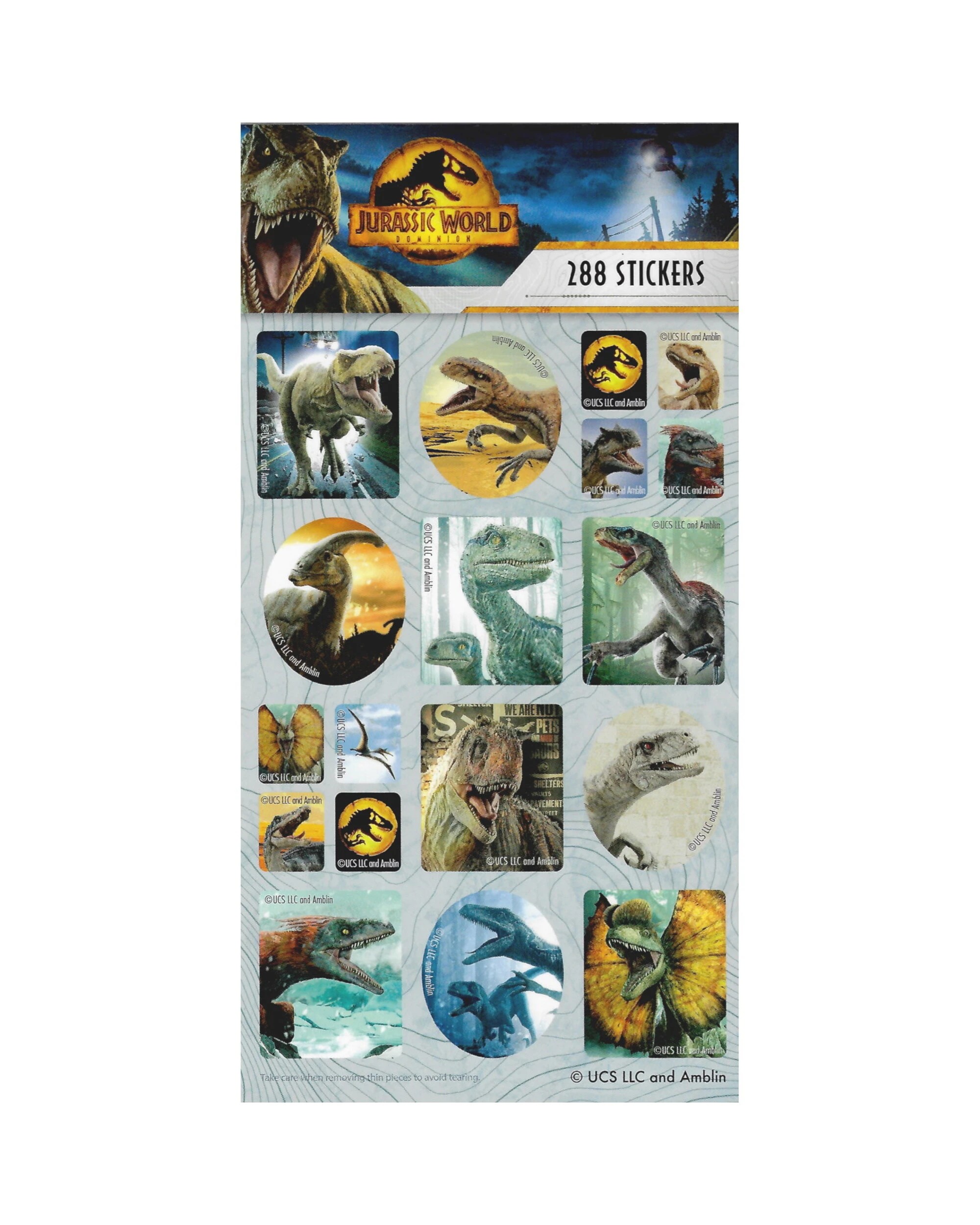 1 Artwrap Jurassic World Sticker Book 12 Sheets, 1 of 1