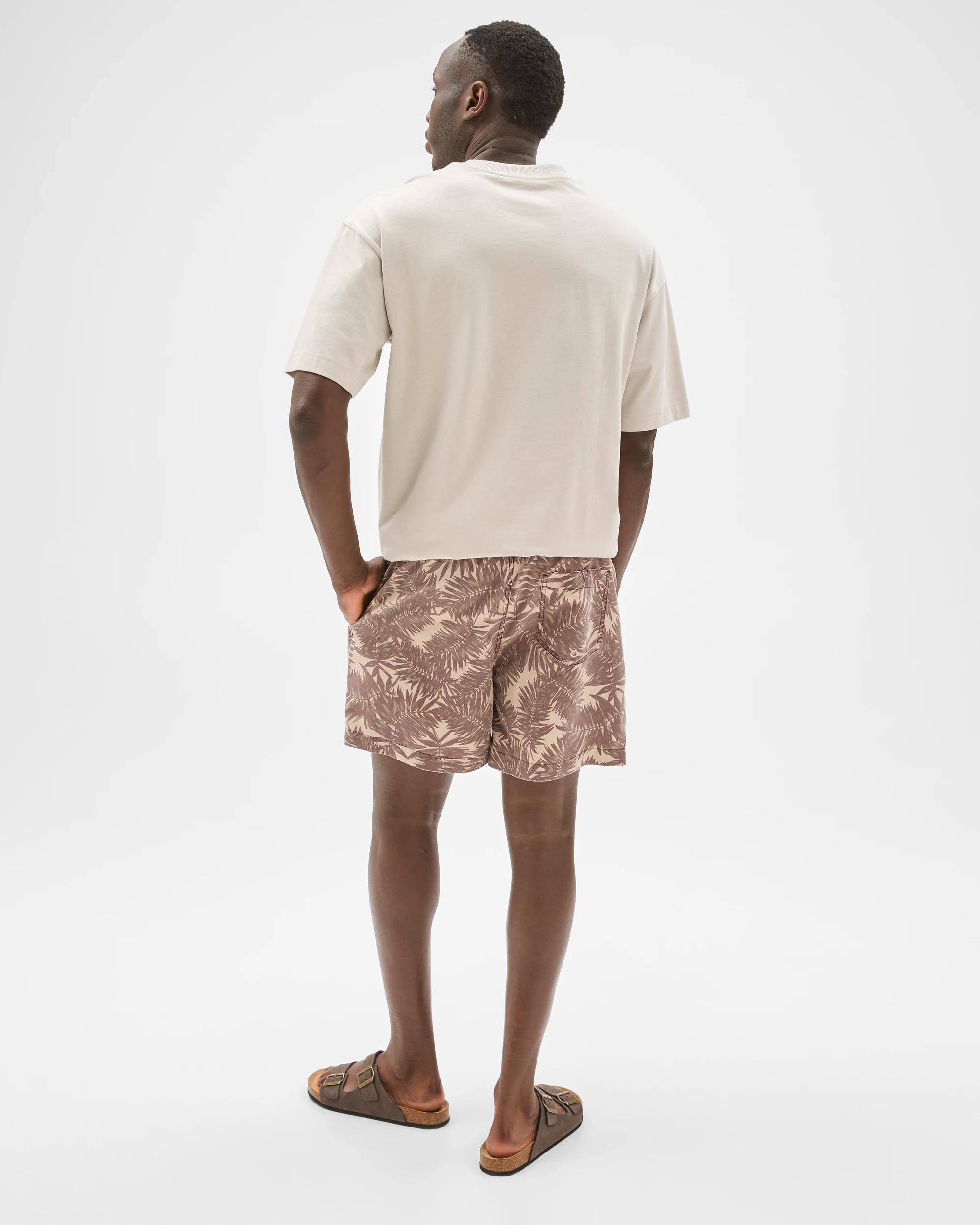 6 Commons Printed Swim Shorts CHOC FERN, 6 of 6