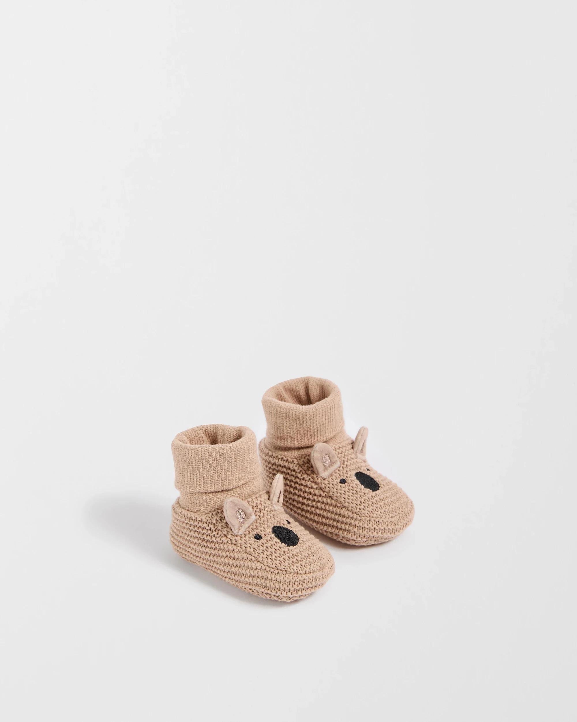 2 Target Baby Baby Australian Cotton Blend Crochet Bootie KOALA, 2 of 3