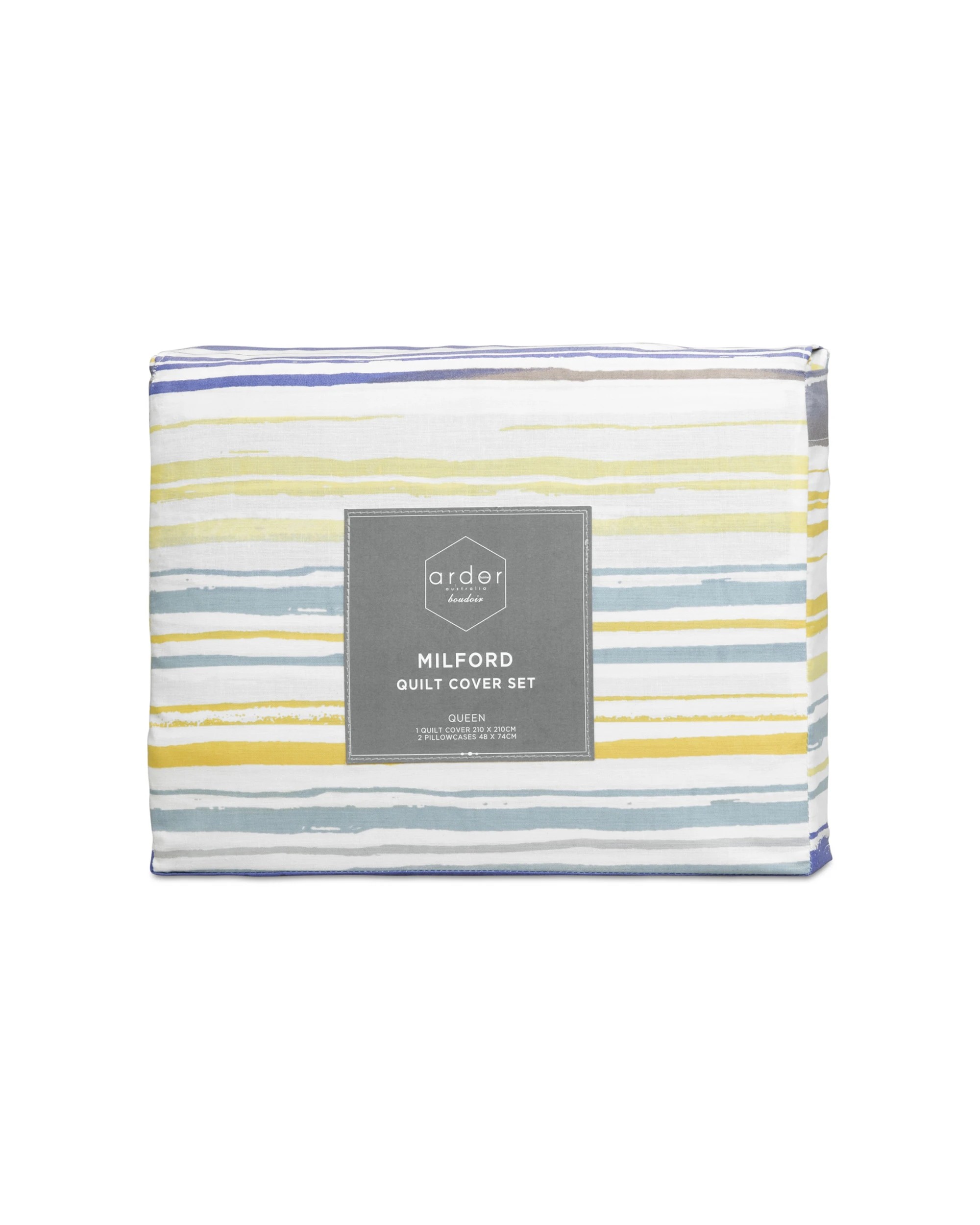 4 Ardor Boudoir Milford Quilt Cover Set King Seafoam - Multi, 4 of 4