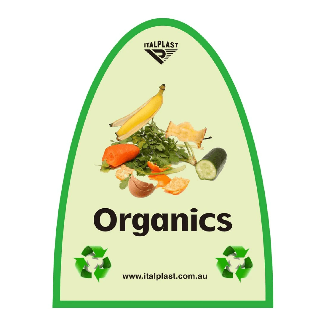 2 Italplast 32 Litre Organic Waste Separation Bin Green Lid, 2 of 2