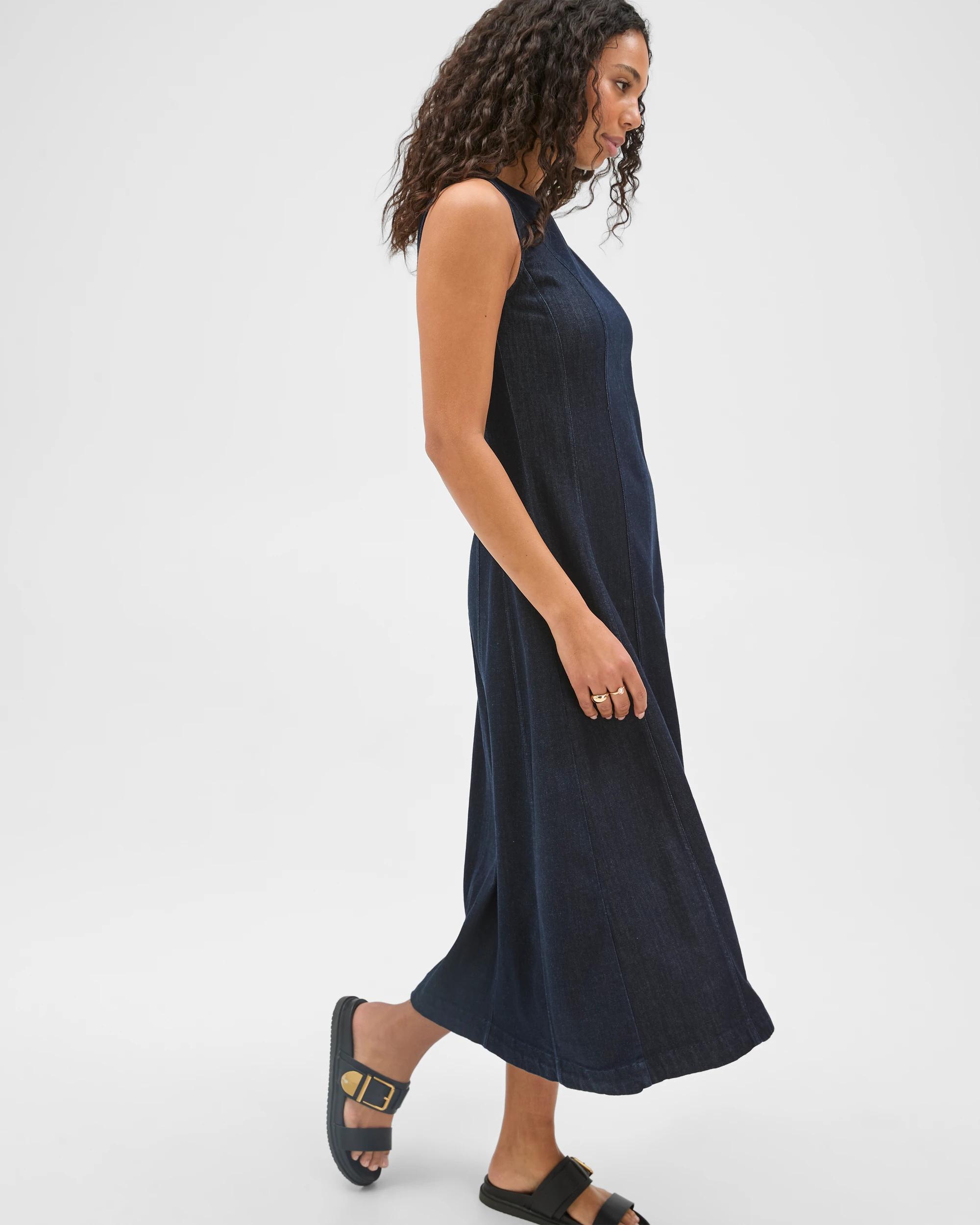 4 Target Denim Denim Maxi Dress RINSE, 4 of 6
