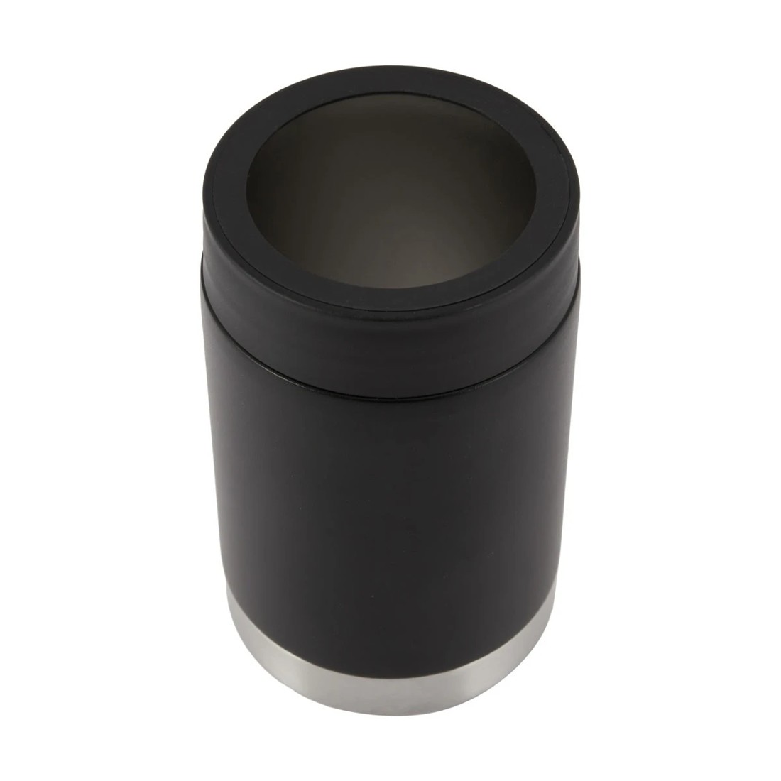 1 Double Wall Can Cooler - Black, 1 of 5