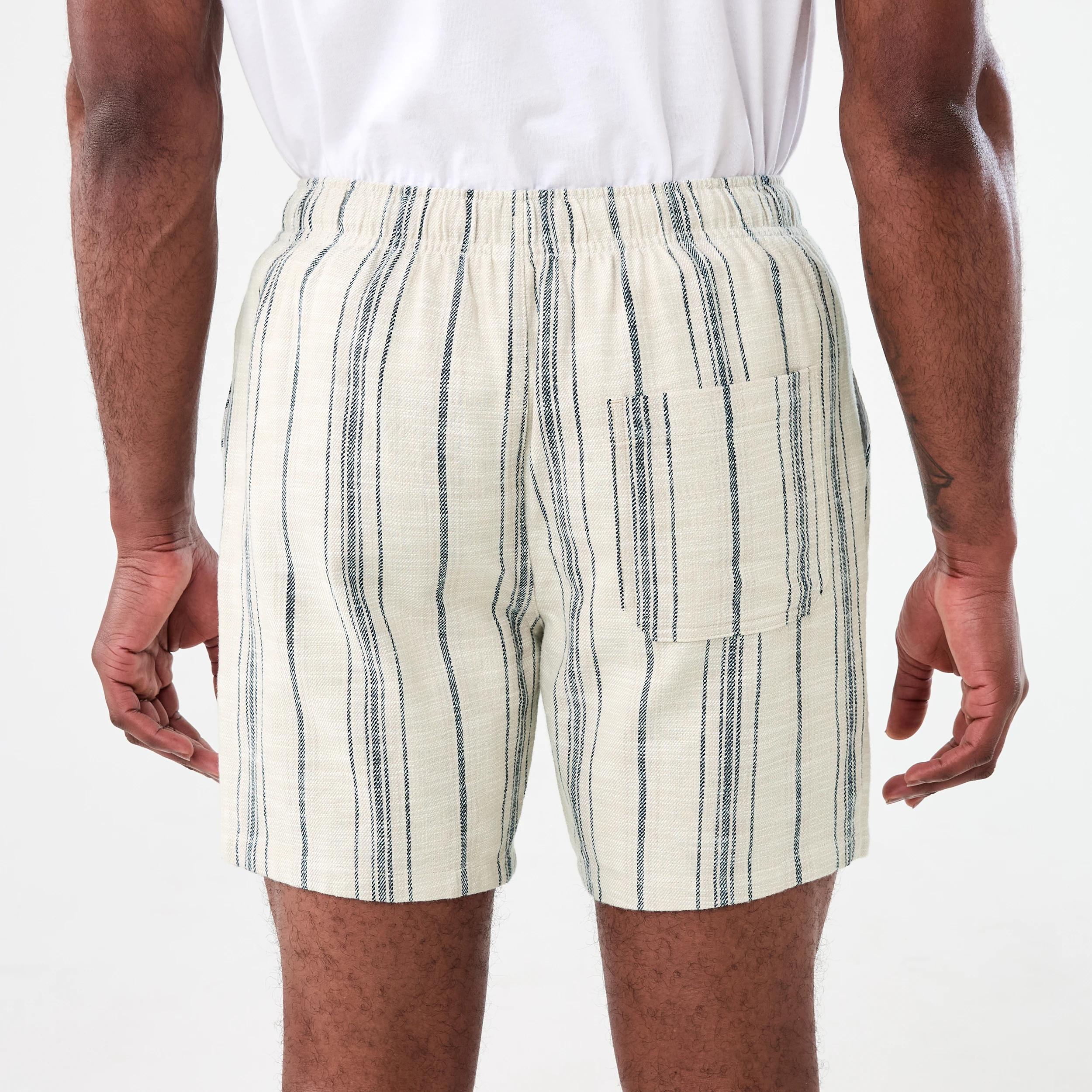 3 Textured Striped Shorts MOON STRIPE NEUTRAL, 3 of 6
