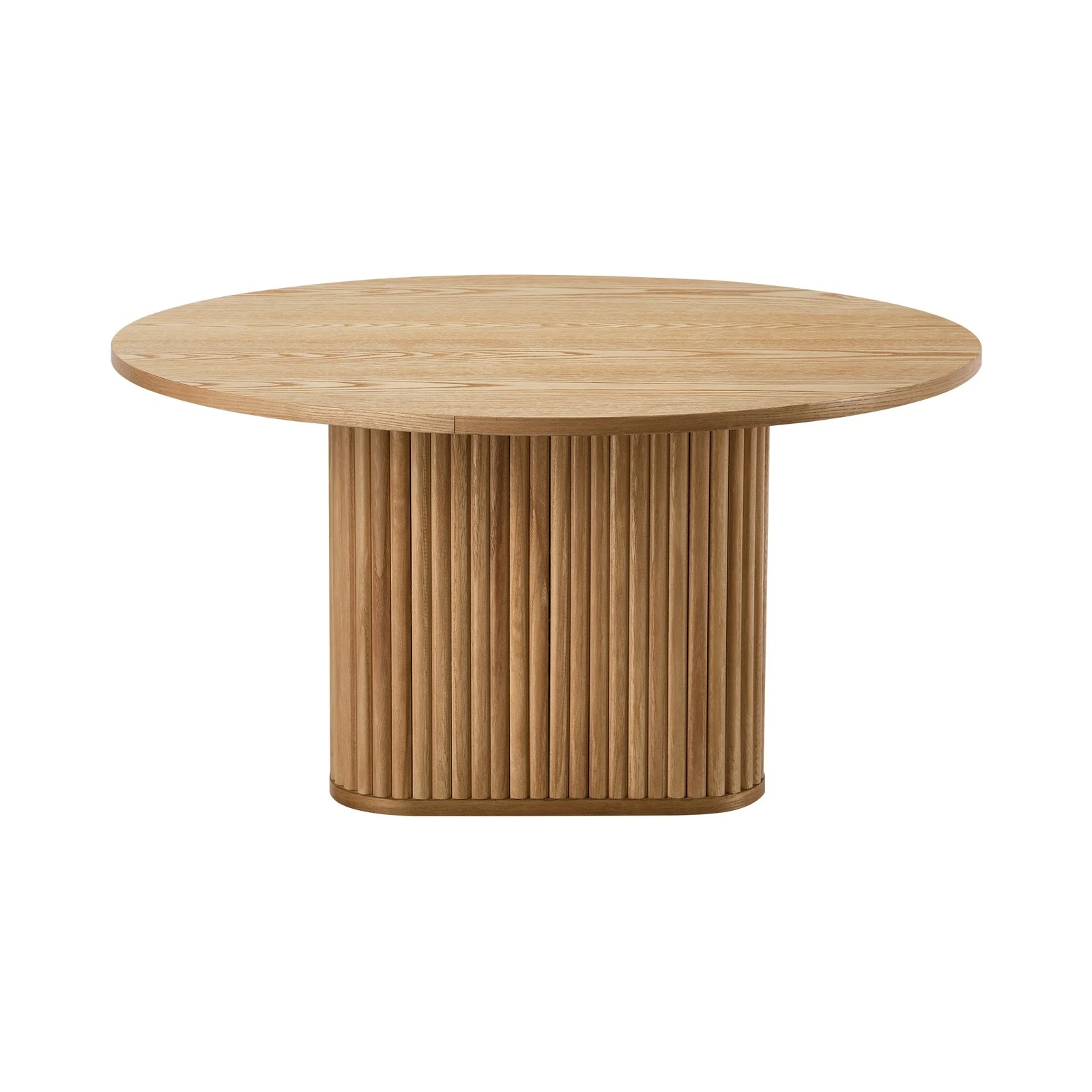 6 Oikiture Coffee Table Side End Tables Sofa Desk Round Wooden Furniture - Natural, 6 of 9