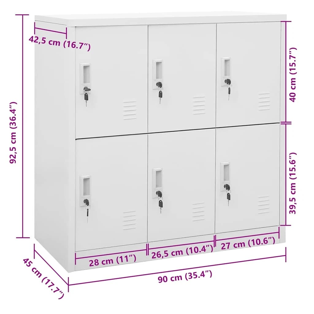 8 Vidaxl Locker Cabinet, 8 of 10