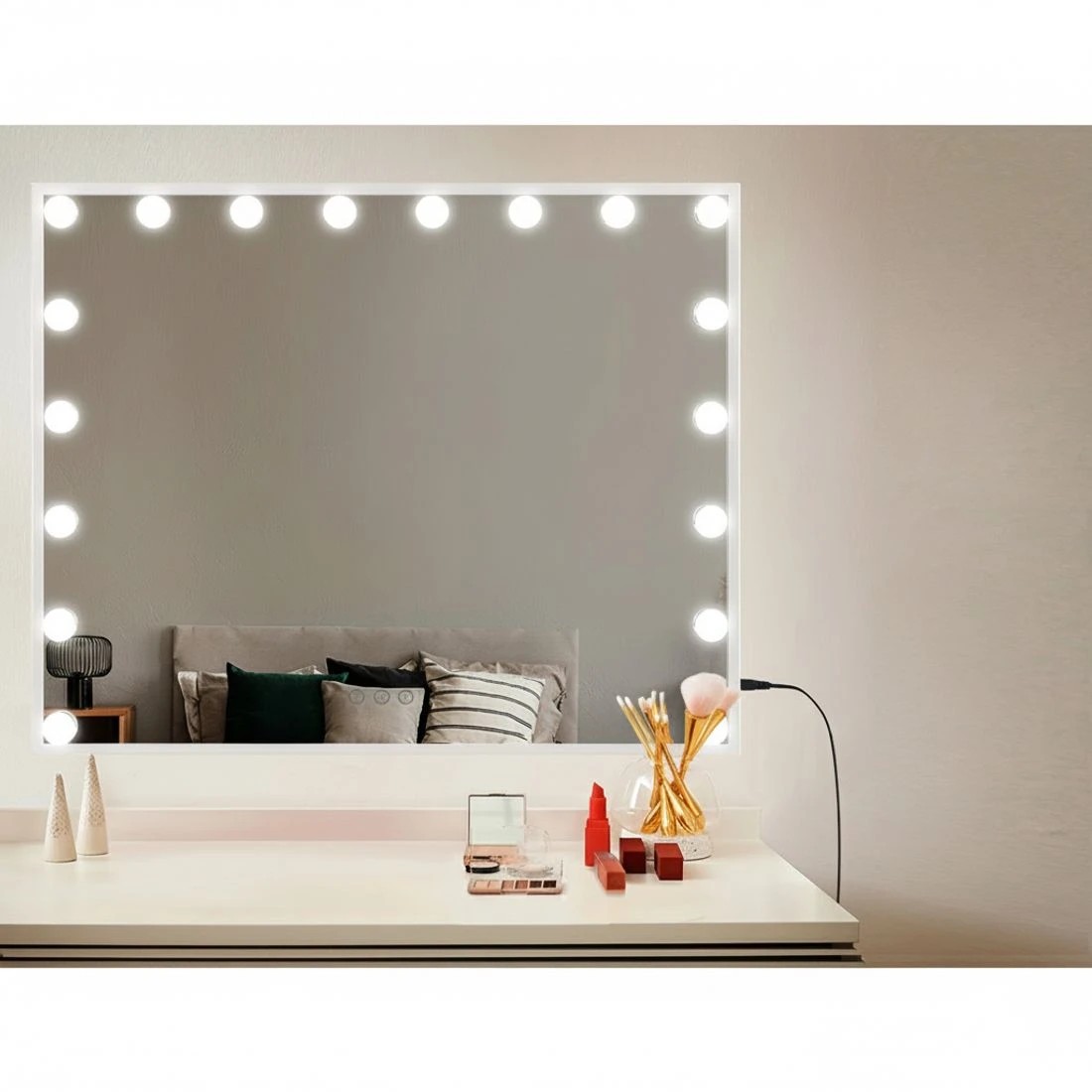 6 80x65cm Embellir Makeup Mirror Hollywood Vanity with LED Light  Frame - Multi, 6 of 6