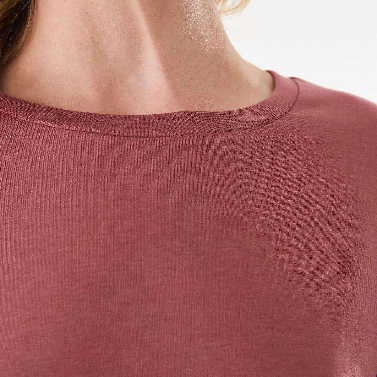 5 Long Sleeve Cotton Modal T-shirt DRIED RED, 5 of 5