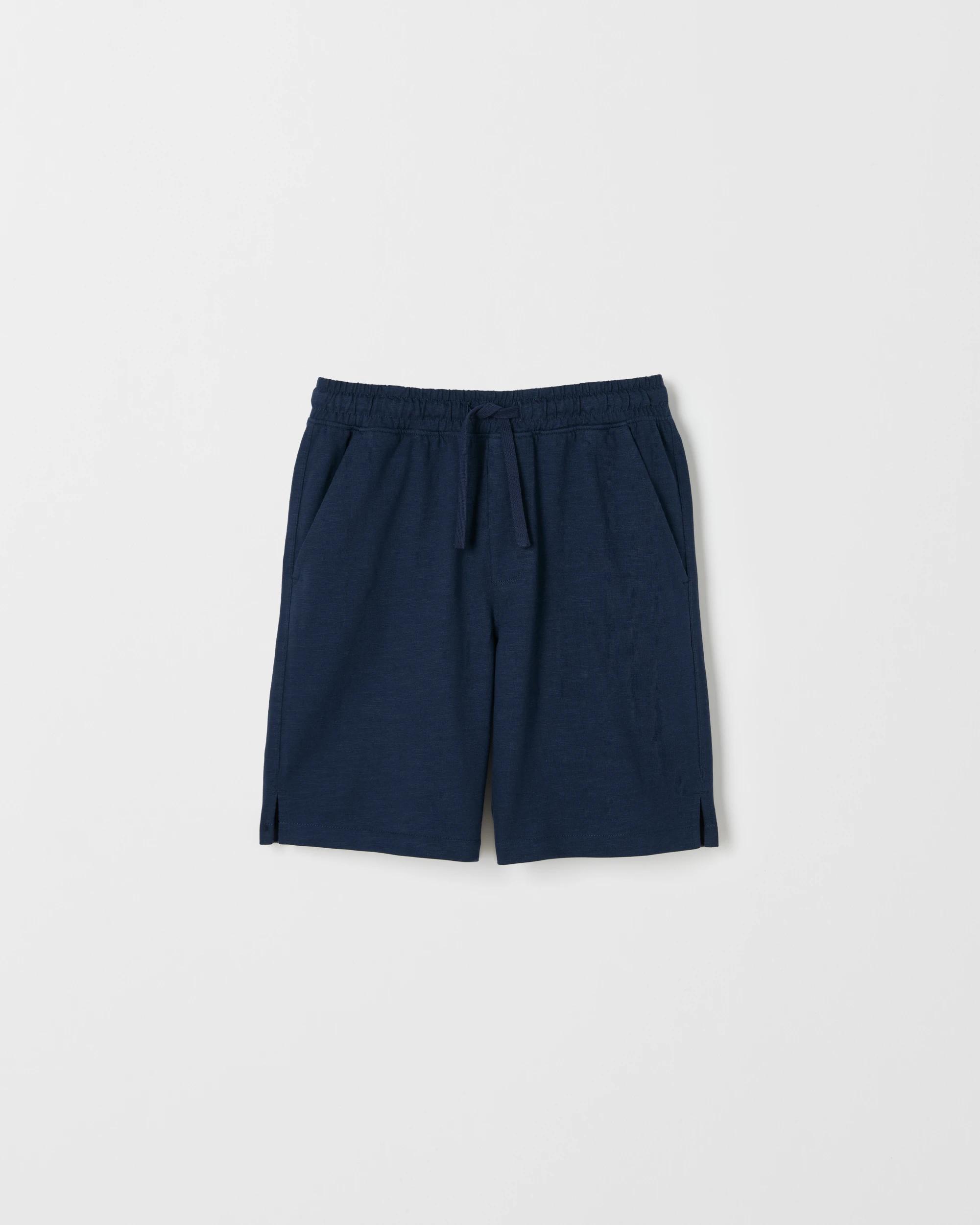 6 Target Kids Elastic Waist Sweat Shorts NAVY, 6 of 7