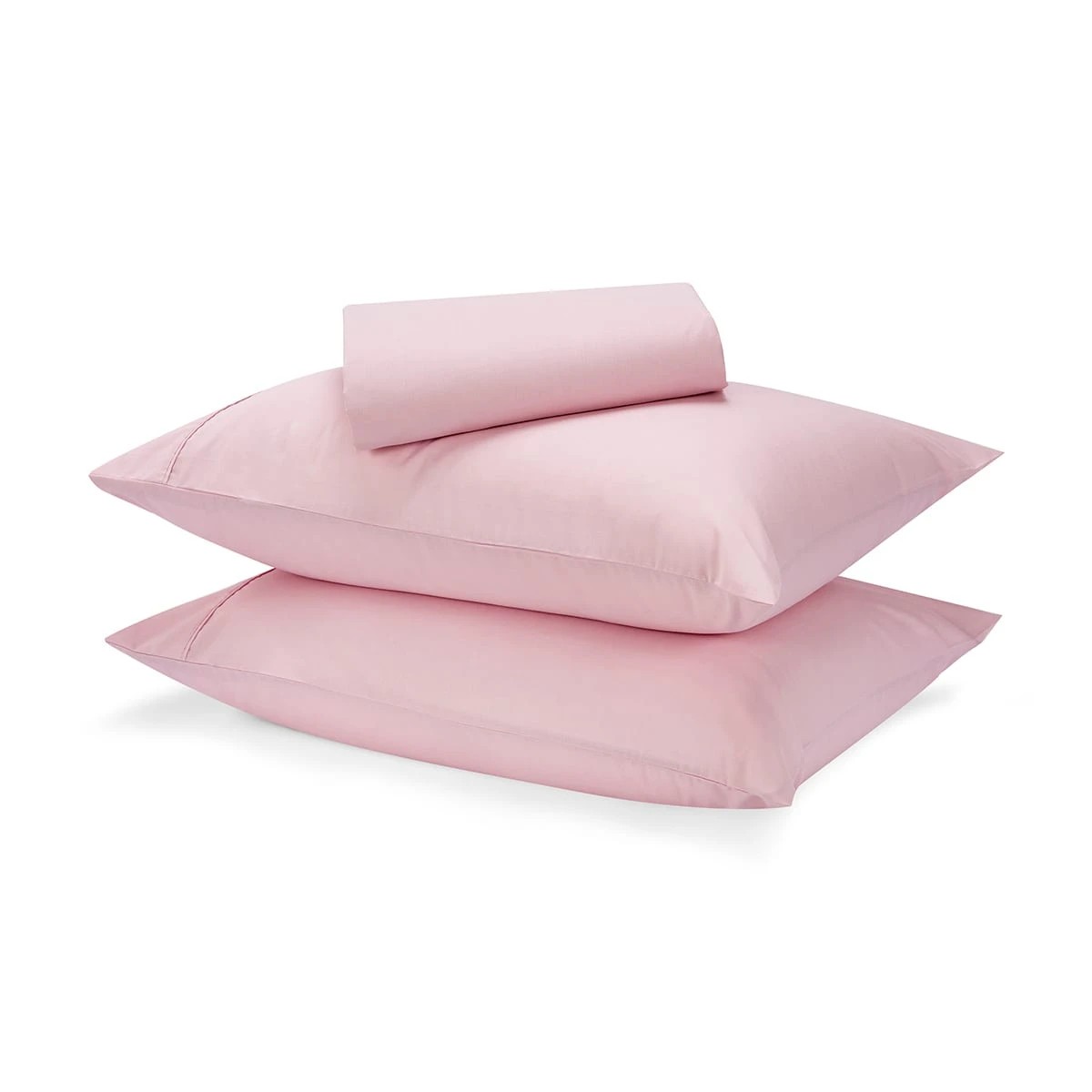 3 180 Thread Count Sheet Set - Double Bed, Pink, 3 of 9