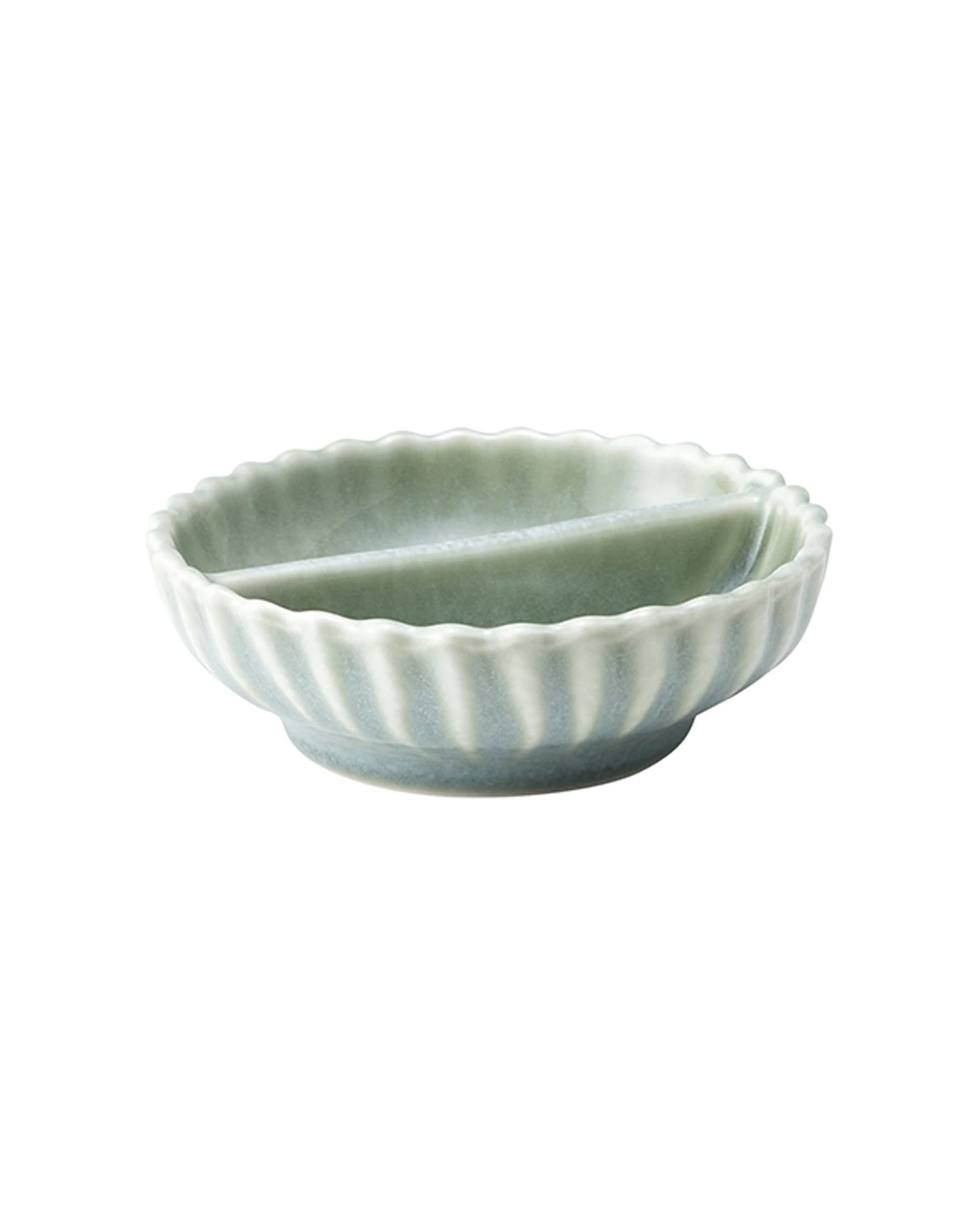 2 Ecology 6PK Ritual Rippled Porcelain Salt & Pepper Pinch Dish Tableware Set 9.5cm - Green, 2 of 4