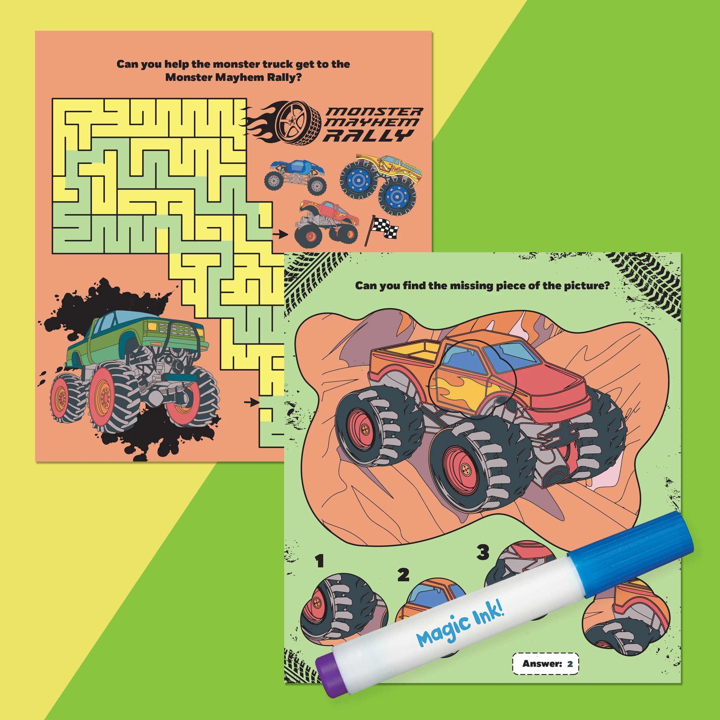 5 INKredibles Monster Machines Mess Free Magic Ink Pictures! - Book, 5 of 5