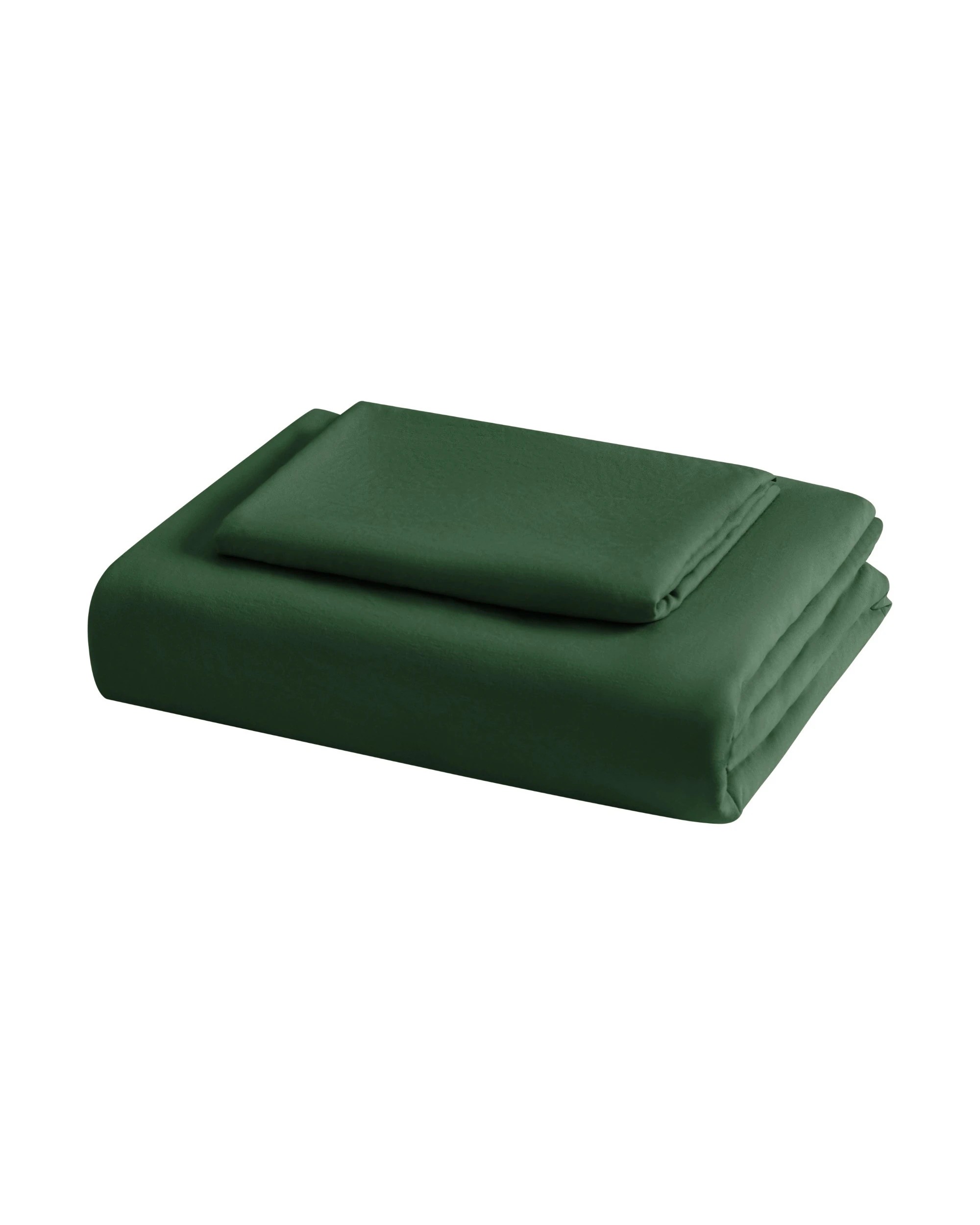 7 Dreamaker Superfine Washed Microfibre Quilt Cover Set - King Single Bed - Hunter Green, 7 of 7