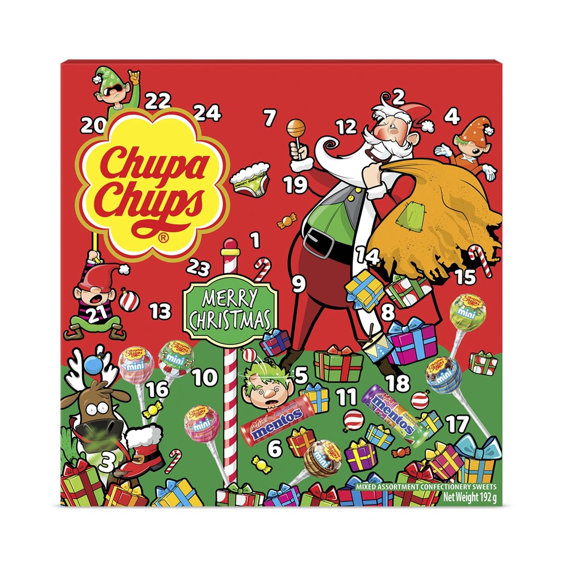1 Chupa Chups Christmas Advent Calendar 192g, 1 of 3