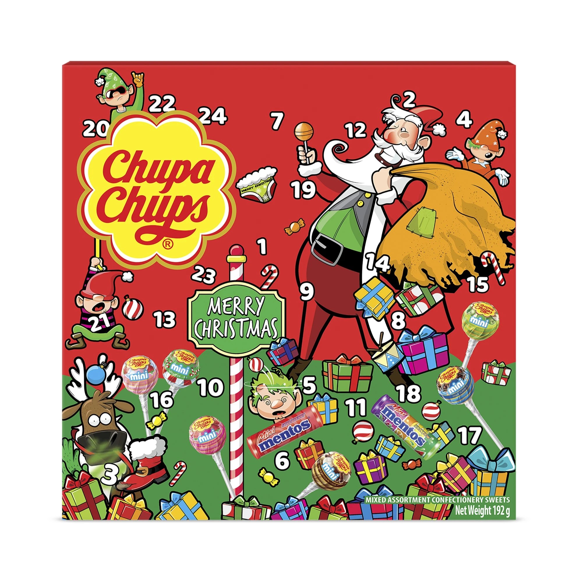 1 Chupa Chups Christmas Advent Calendar 192g, 1 of 3