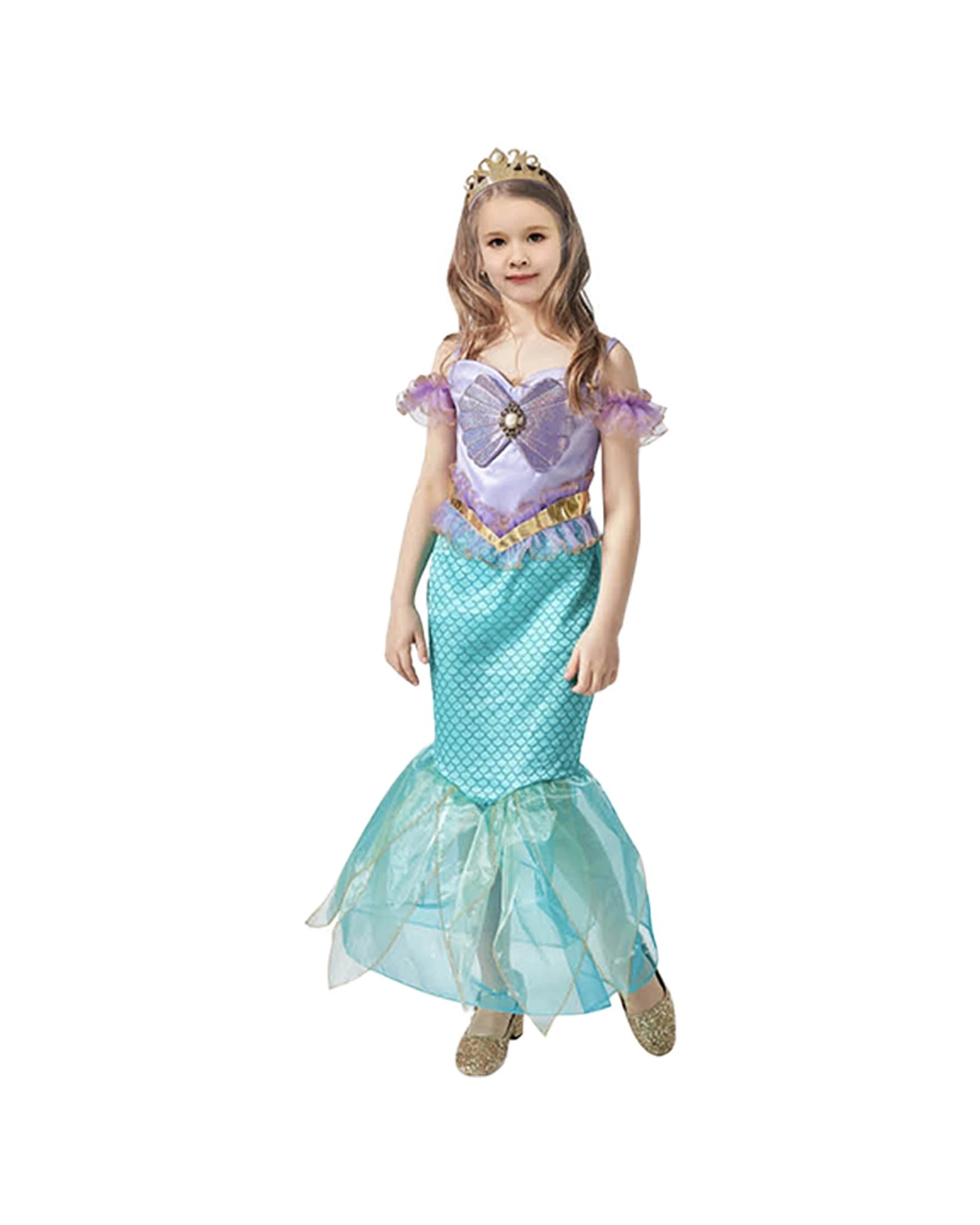 1 JD Party Children Mermaid Costume Kids Dress Tail Set - Multi, 1 of 1