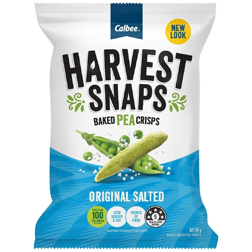 1 Harvest Snaps Original Salted 65g, 1 of 3