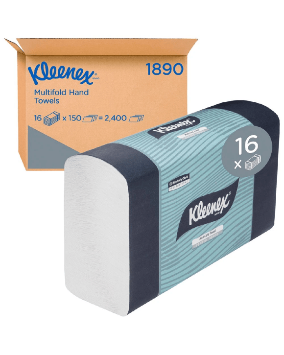 Kleenex Multifold Hand Towel 150 Sheet 16 Pack