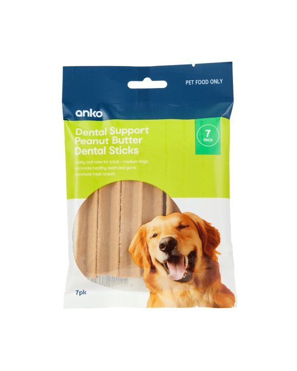7 Pack Pet Treat Peanut Butter Dental Sticks