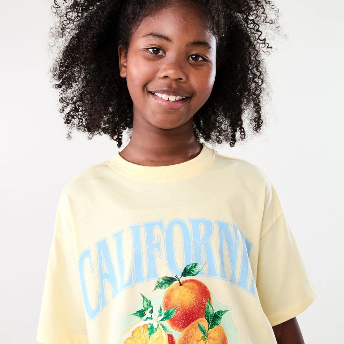 3 Oversized T-shirt CALIFORNIA ORANGE SORBET, 3 of 6