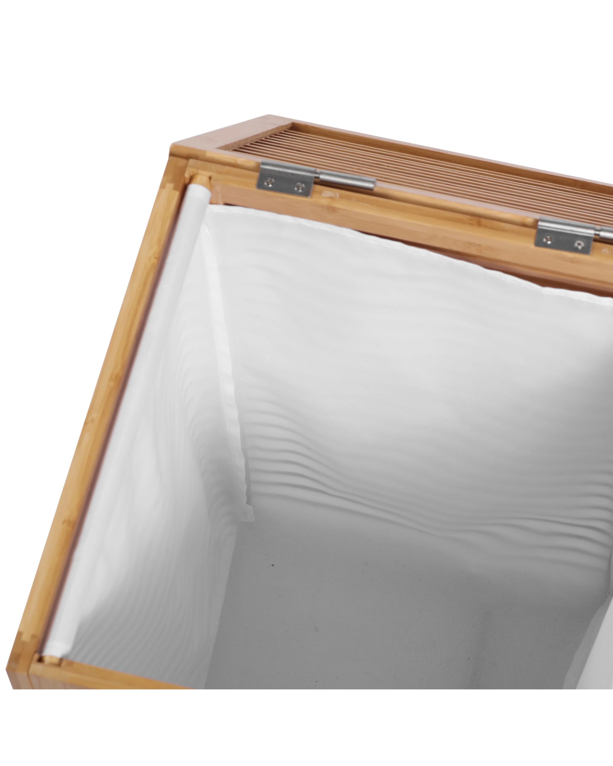 7 Sherwood Home Foldable Bamboo Laundry with Lid Large 38.8x38.8x58cm - Natural, 7 of 8
